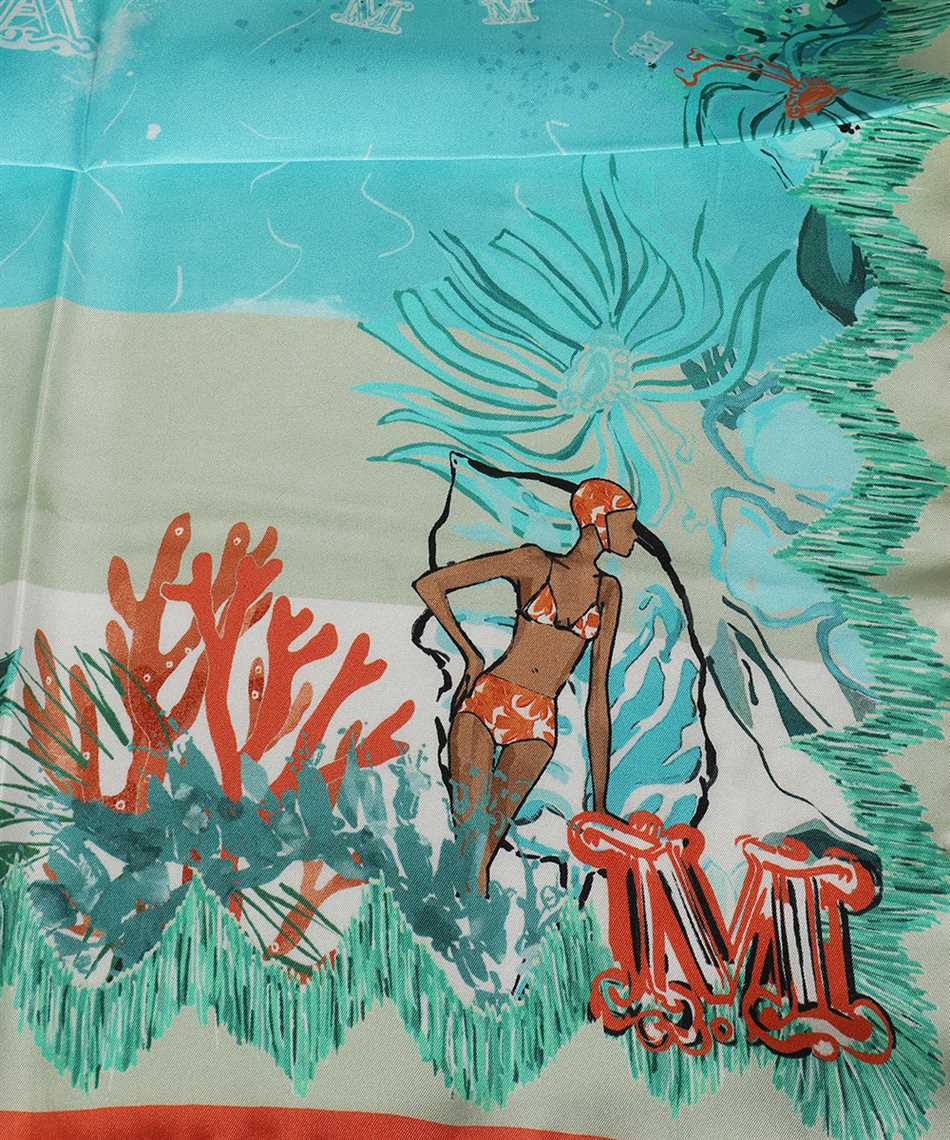 Max Mara Printed Silk Scarf In Multi