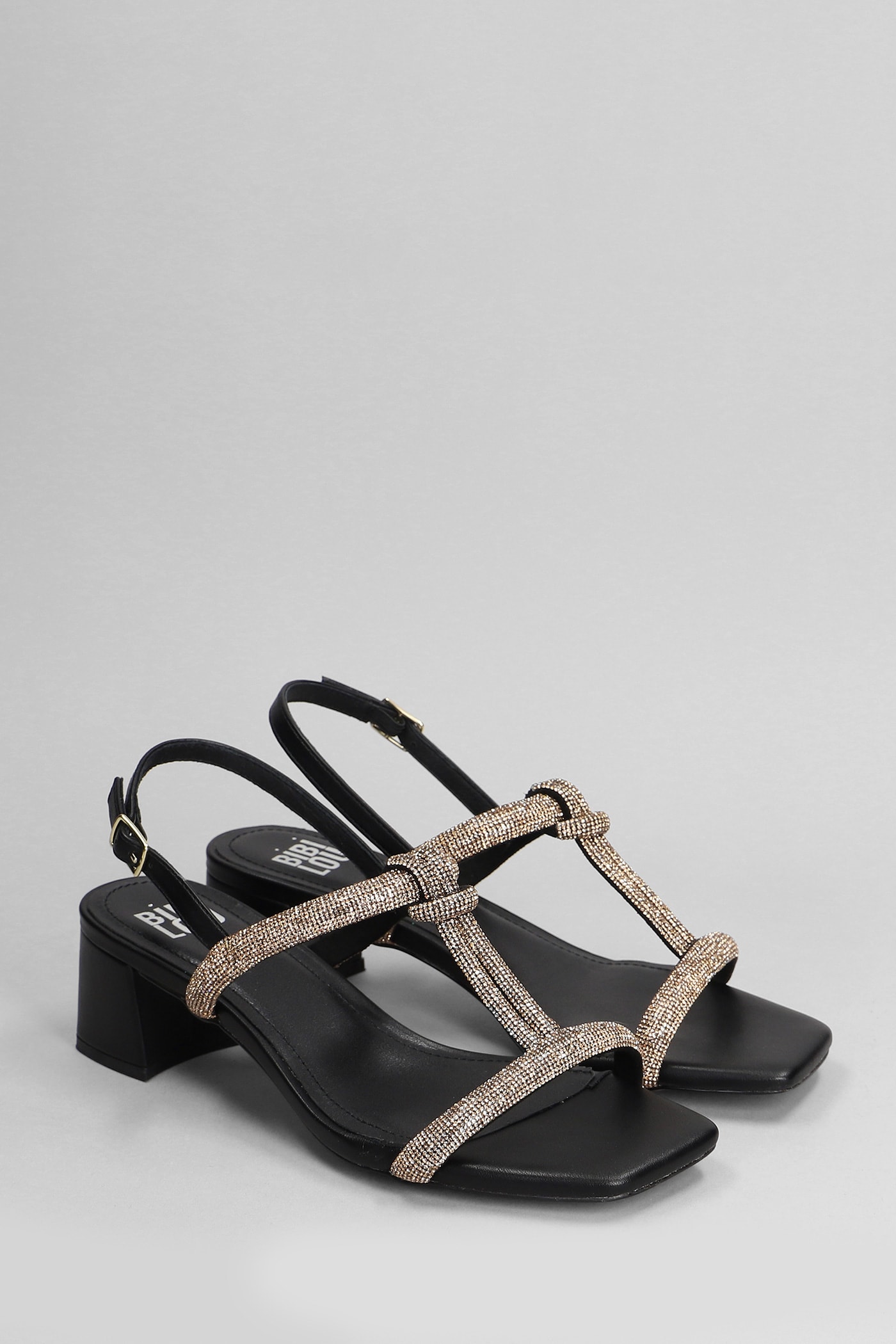 Shop Bibi Lou Elida Sandals In Black Leather