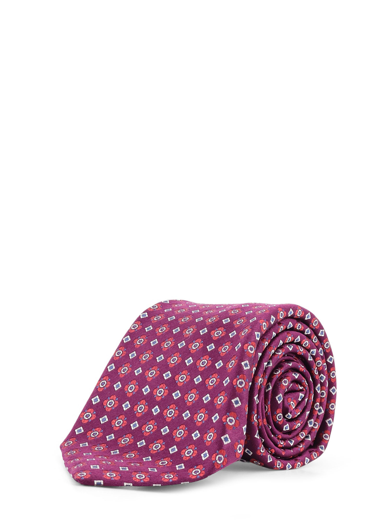 Kiton Silk Tie In Purple