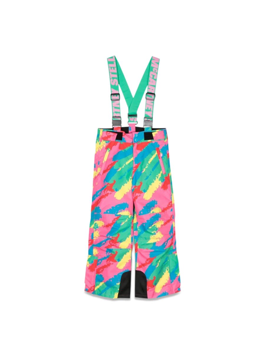 Shop Stella Mccartney Ski Pants With Suspenders In Multicolour
