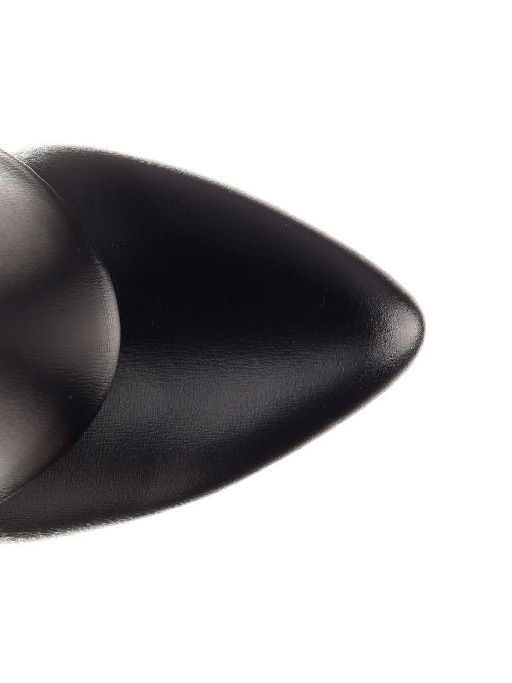 Givenchy Shark Lock 90 Leather Ankle Boots Shoes In Black