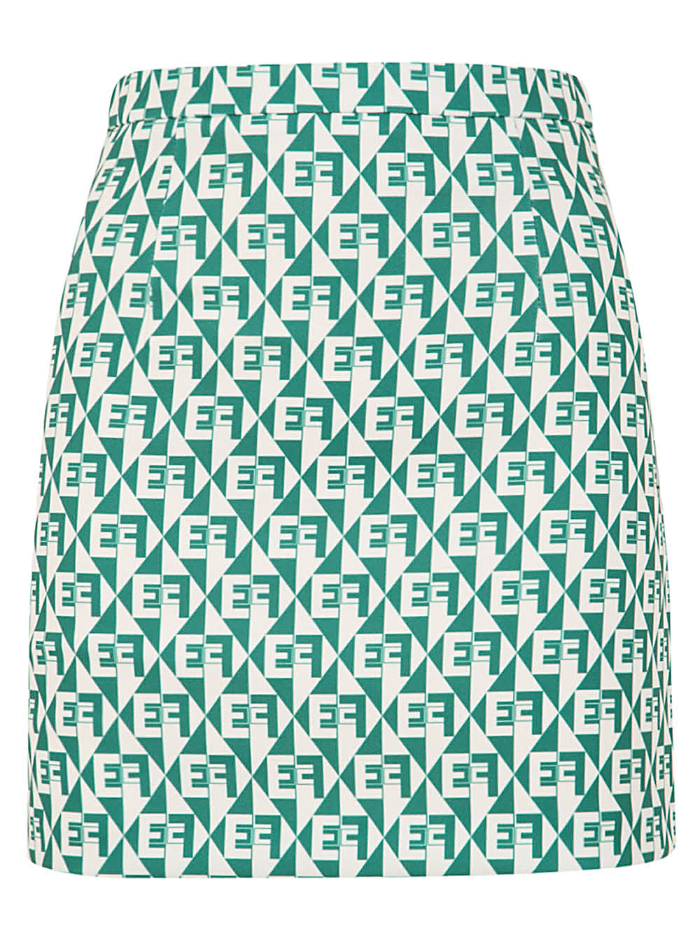 Elisabetta Franchi Womens Green Other Materials Skirt In Emerald Butter
