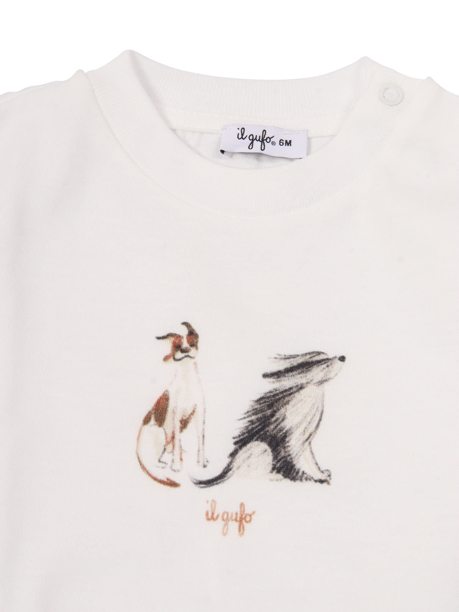 Il Gufo Long Sleeved T-shirt In White