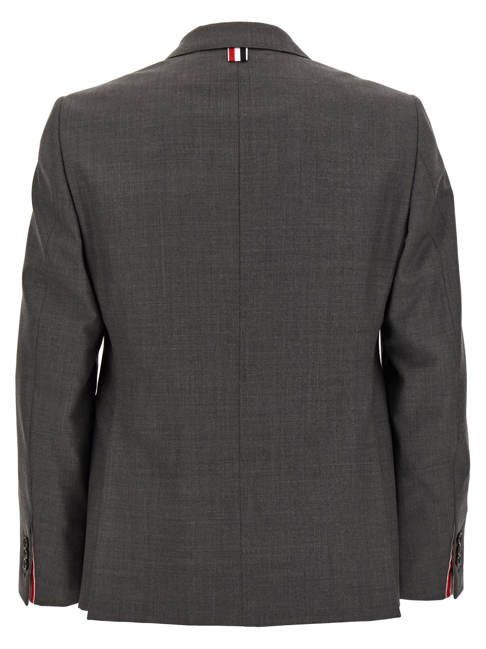 Shop Thom Browne Classic Sport Coat Blazer In Gray