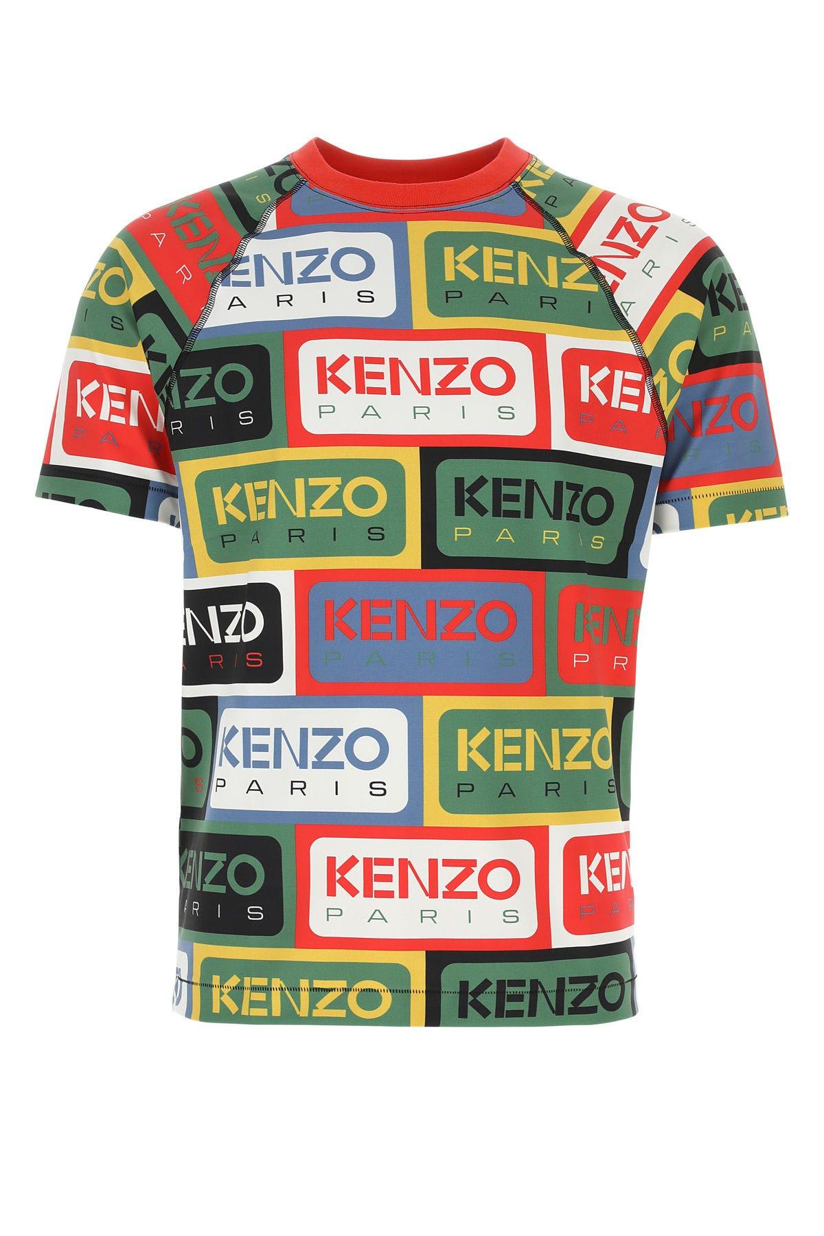 KENZO PRINTED COTTON T-SHIRT