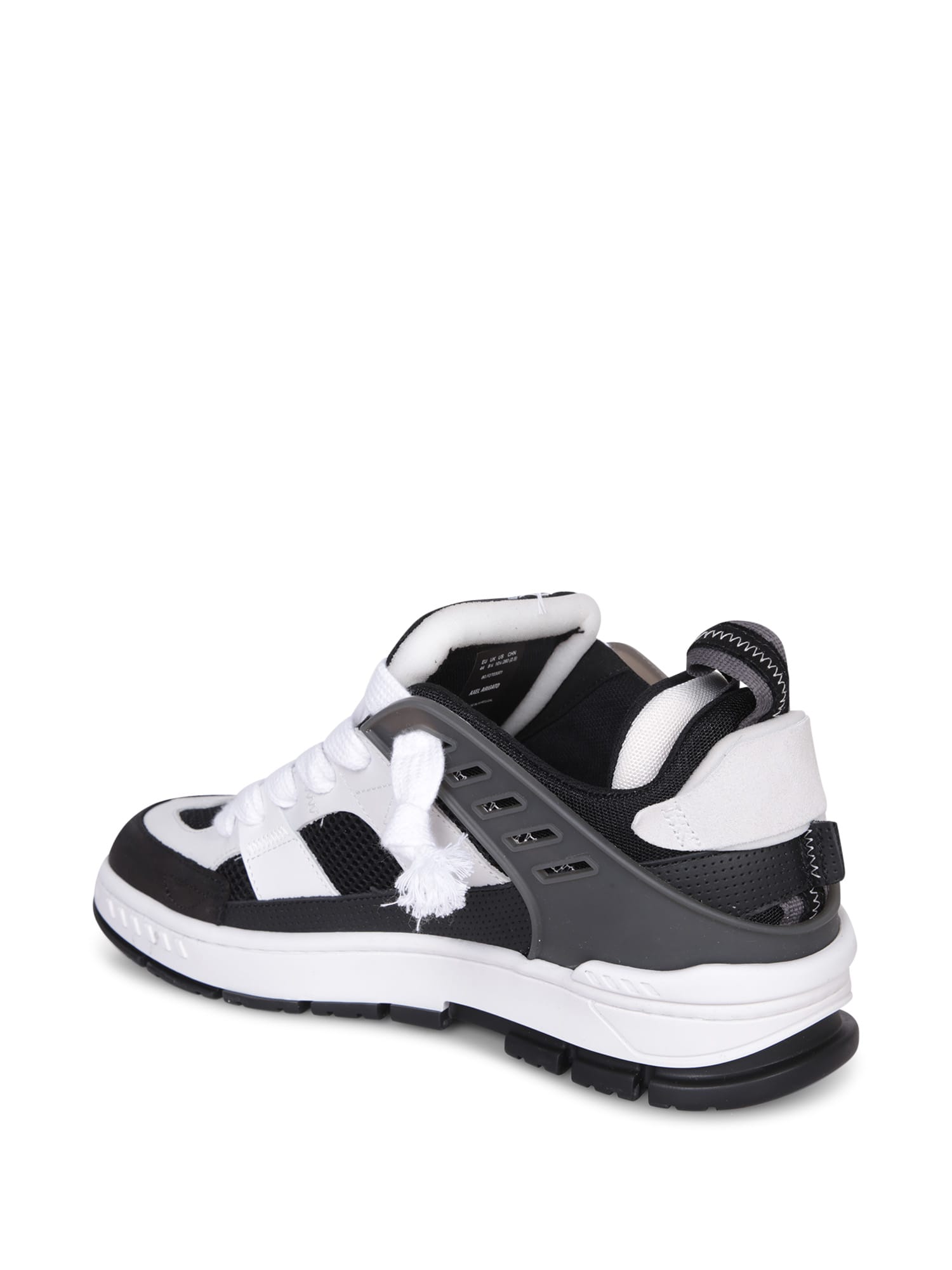 Shop Axel Arigato Area Patchwork Black/white Sneakers