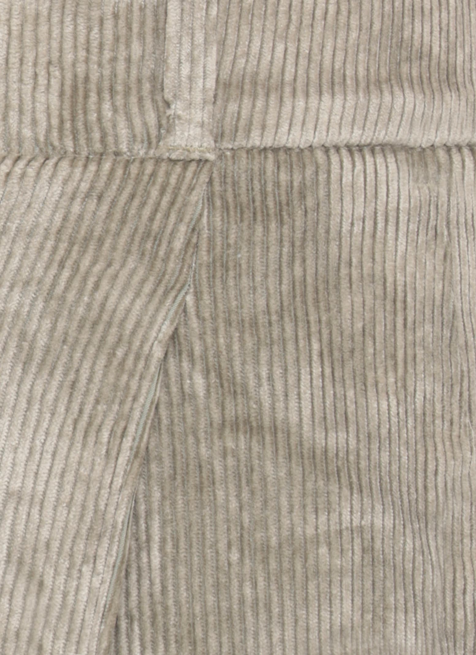 Peserico Pleated Corduroy Trousers In Gray