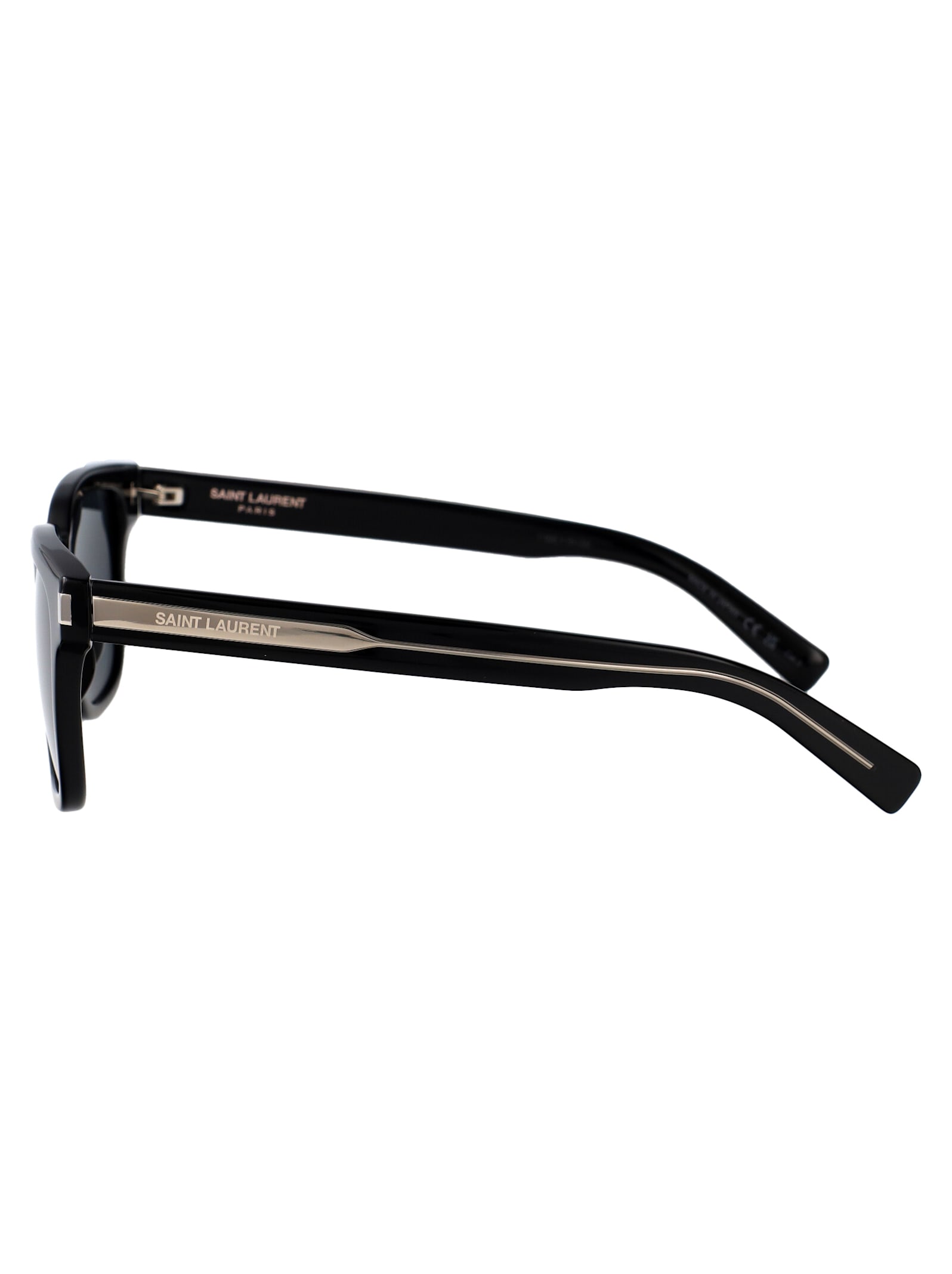 Saint Laurent Square Frame Sunglasses In Black