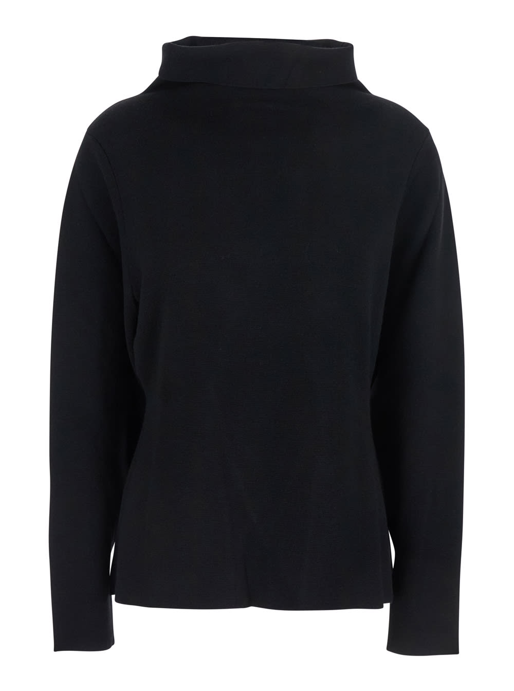 P.a.r.o.s.h Black Sweater With High Neck In Wool And Cashmere Woman In Black