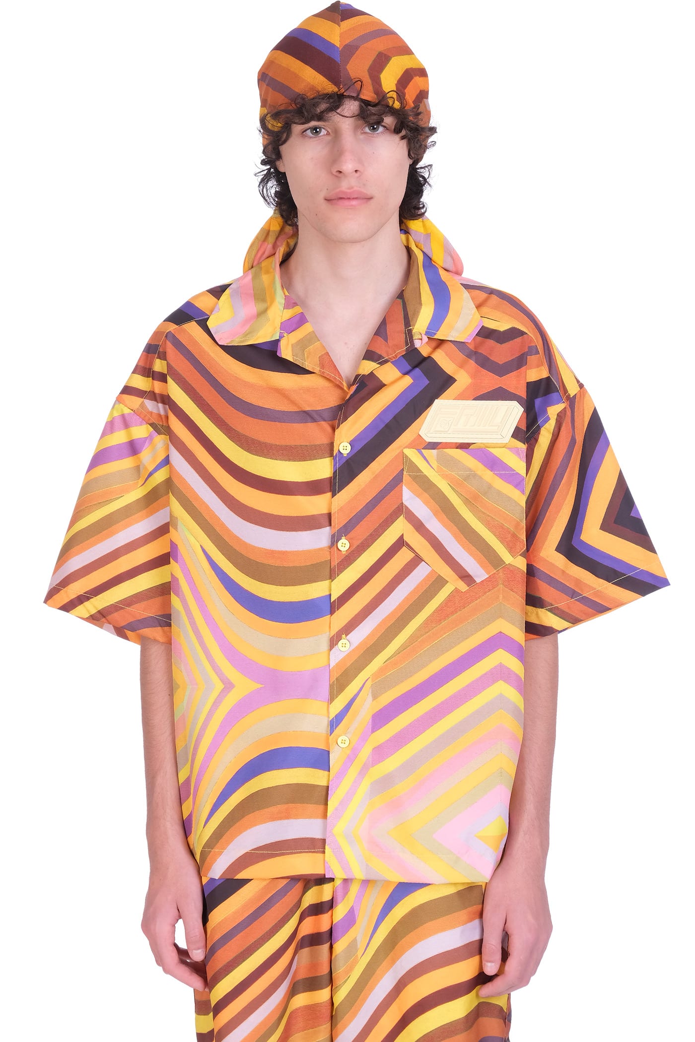 Formy Studio Shirt In Yellow Polyester