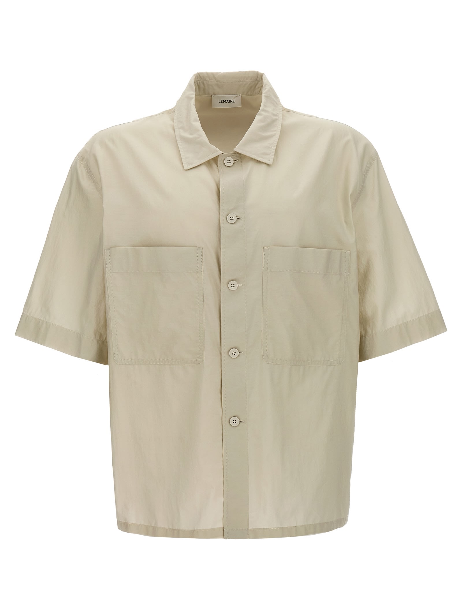 Shop Lemaire Ss Pyjama Shirt In Gray