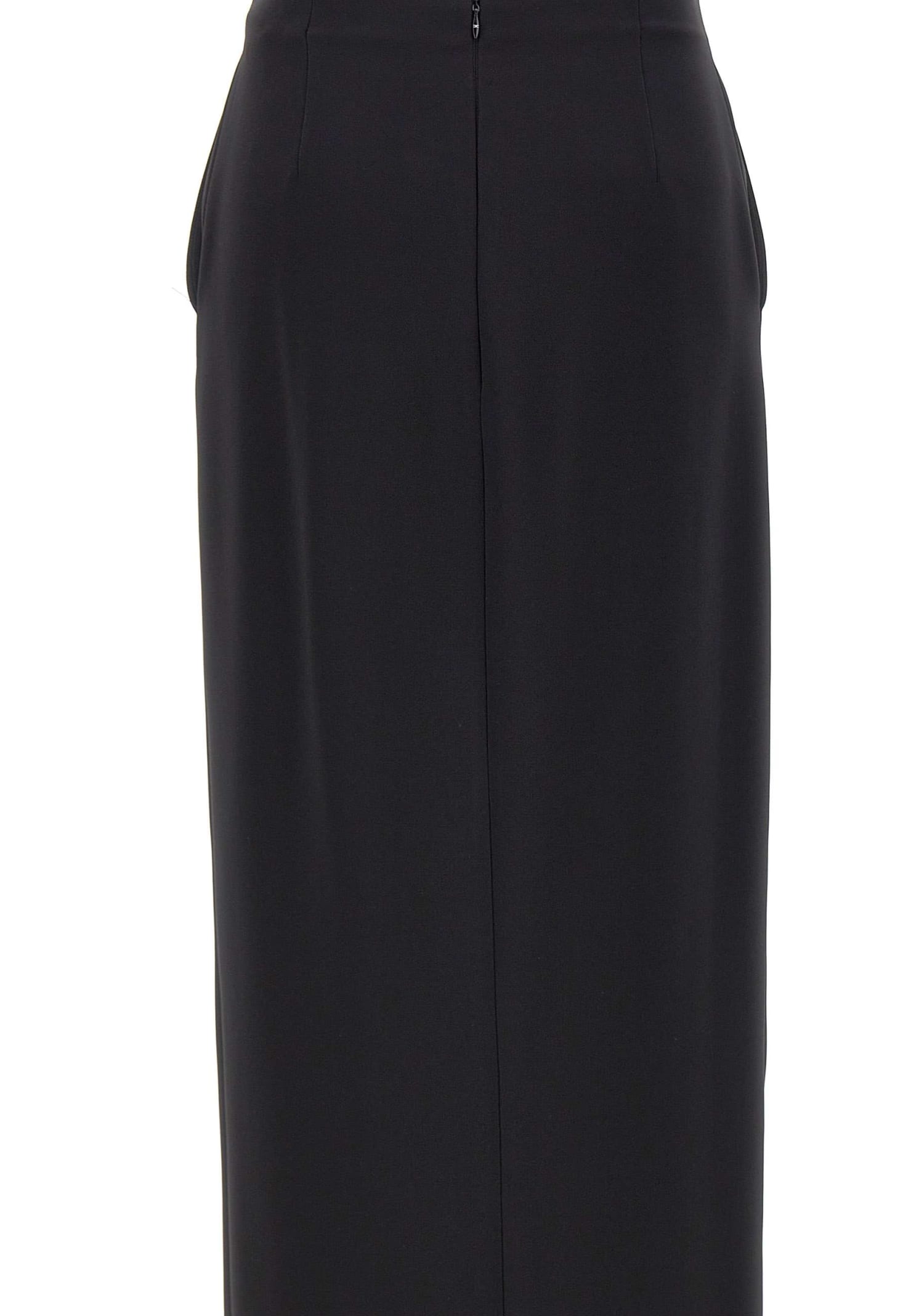 Shop Elisabetta Franchi Events Skirt In Black