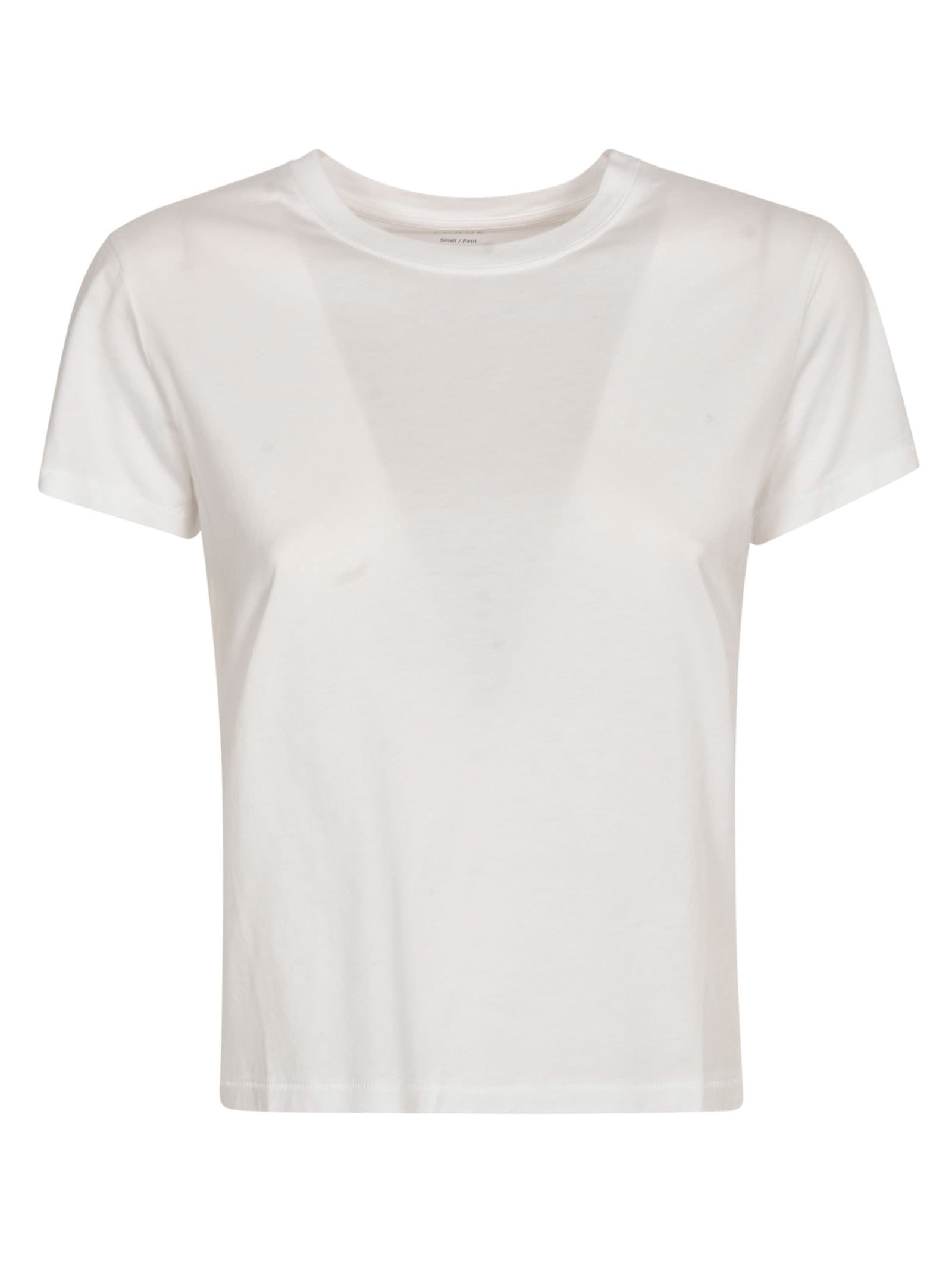 Frame Round Neck T-shirt In White
