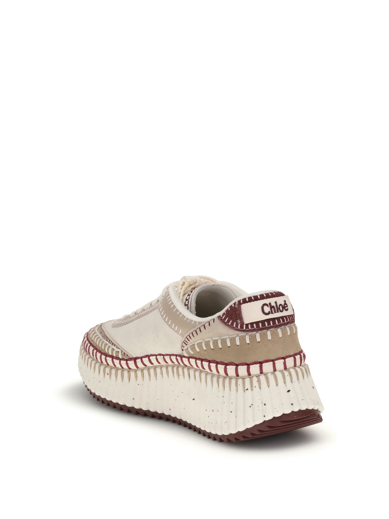 Chloé Beige Runner Sneakers In Multi