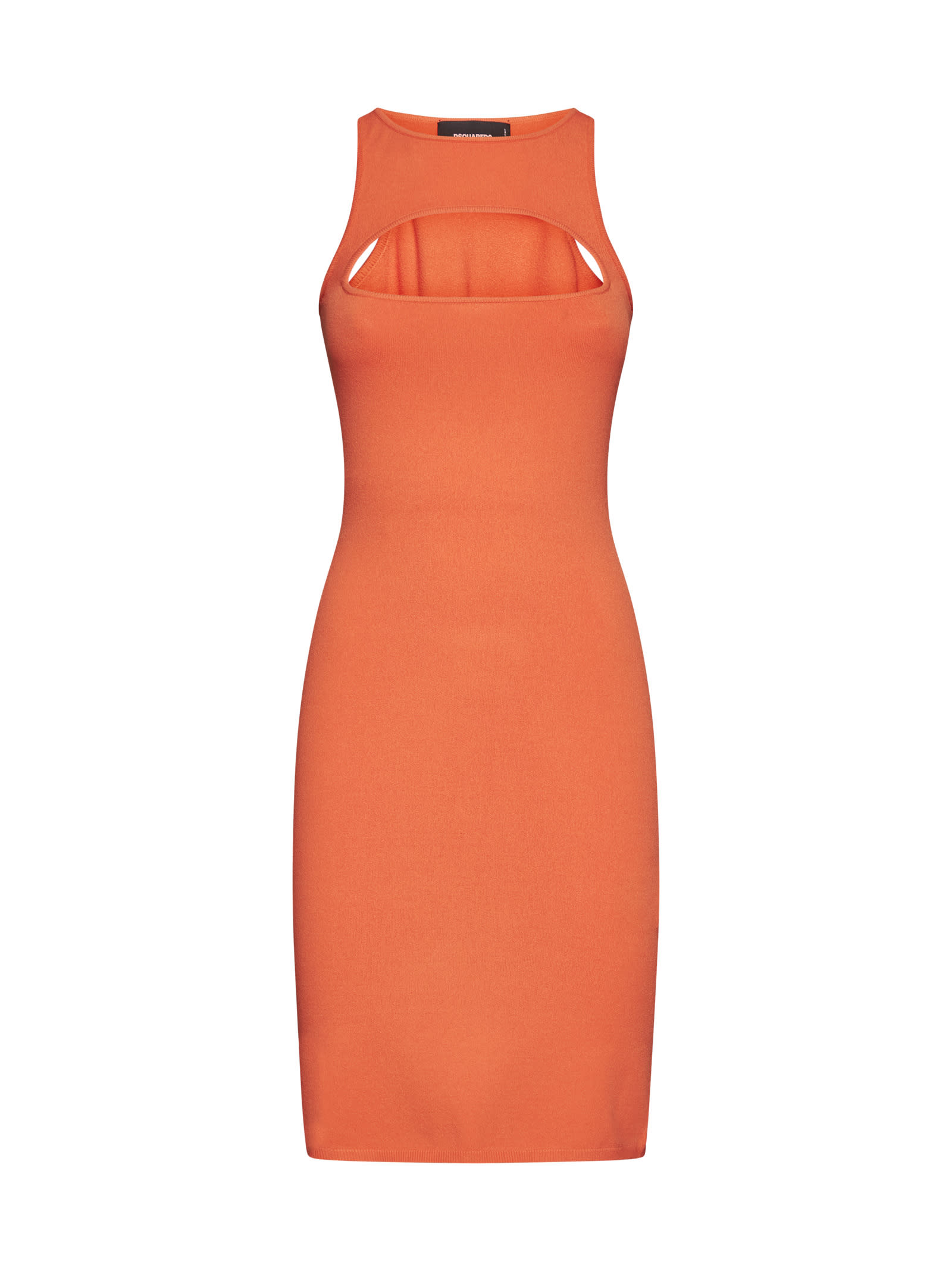 Dsquared2 Dress In Flame Orange