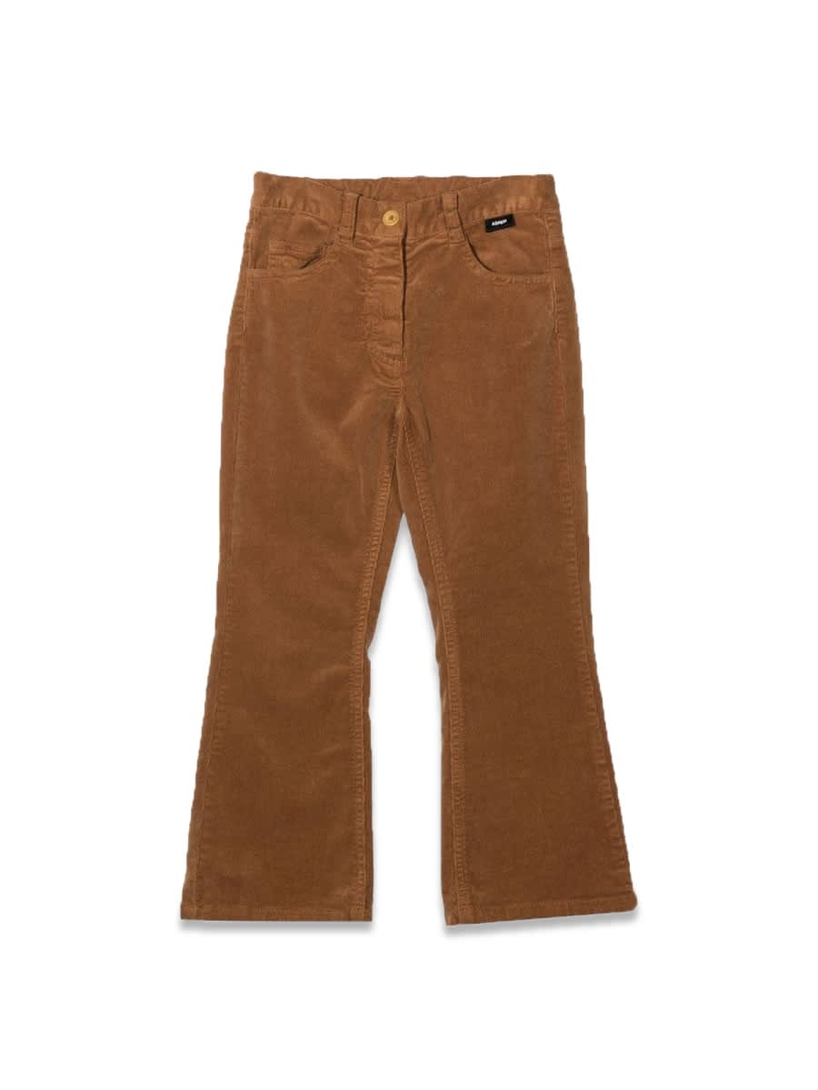 Aspesi Straight-leg Corduroy Trousers In Brown