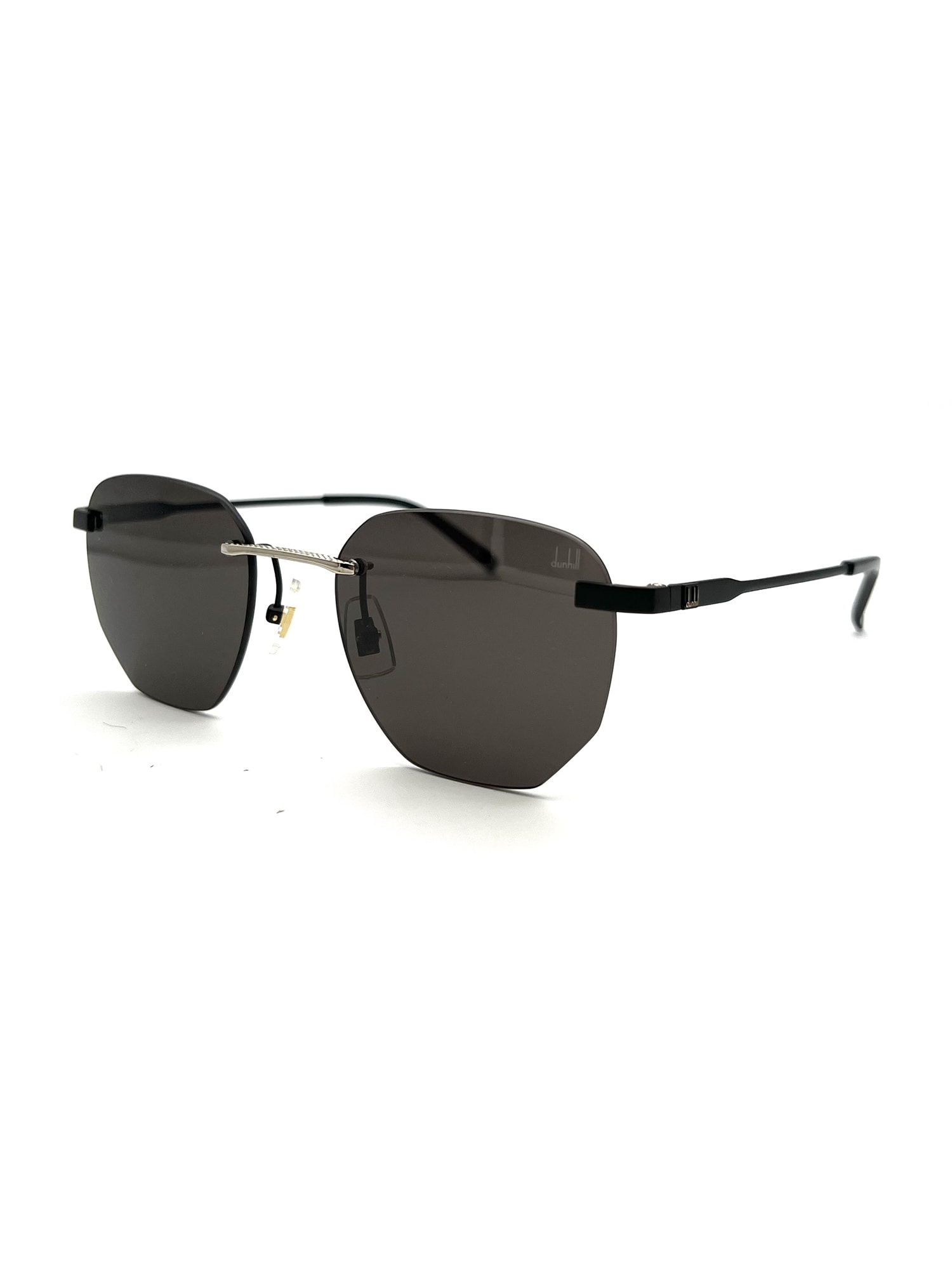 Shop Dunhill Du0066s Sunglasses In Black Black Grey