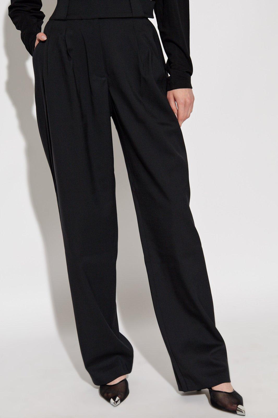 Shop Iro Allira Straight-leg Trousers In Black