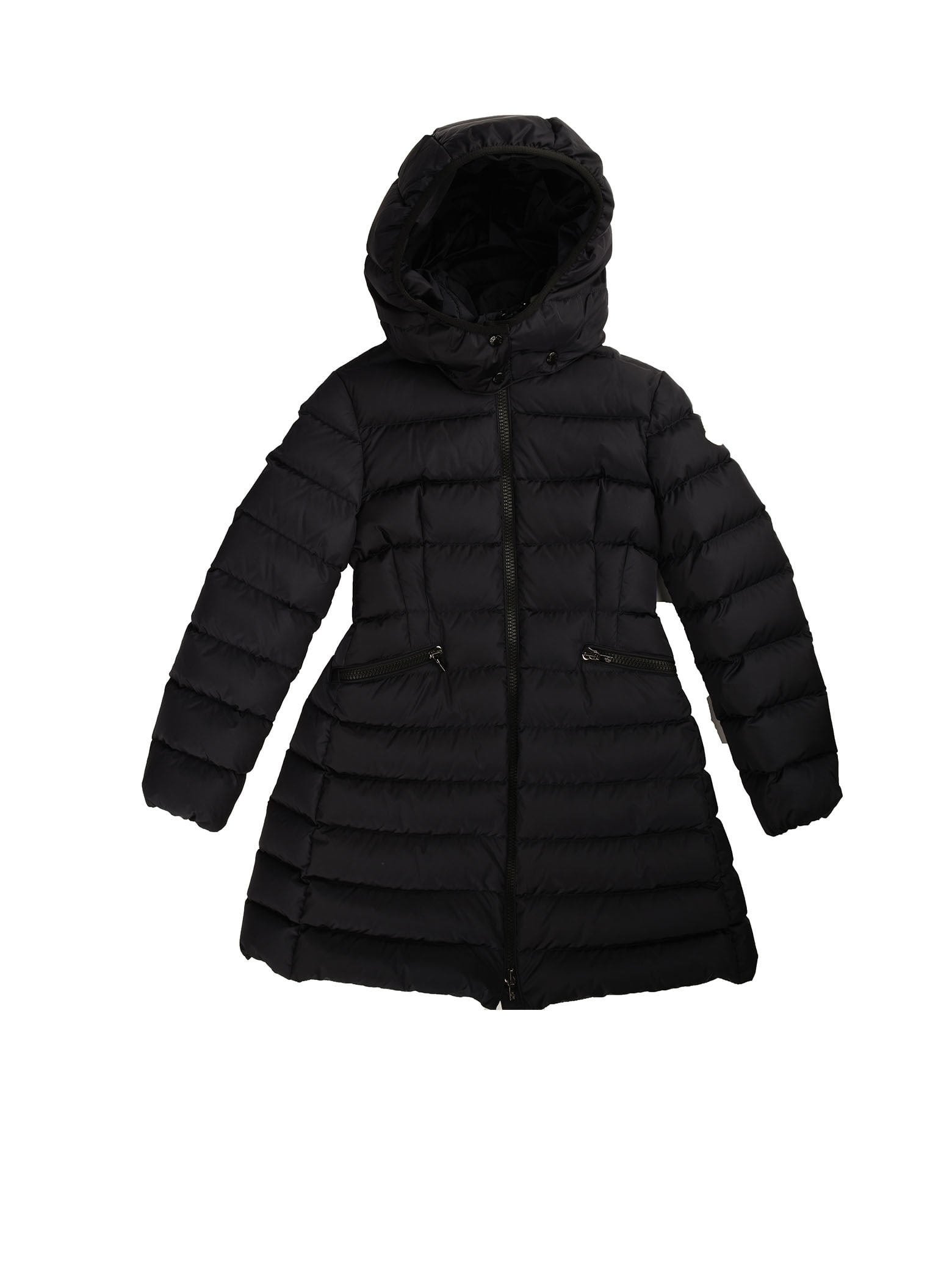 Moncler Long Blue Jacket With Hood