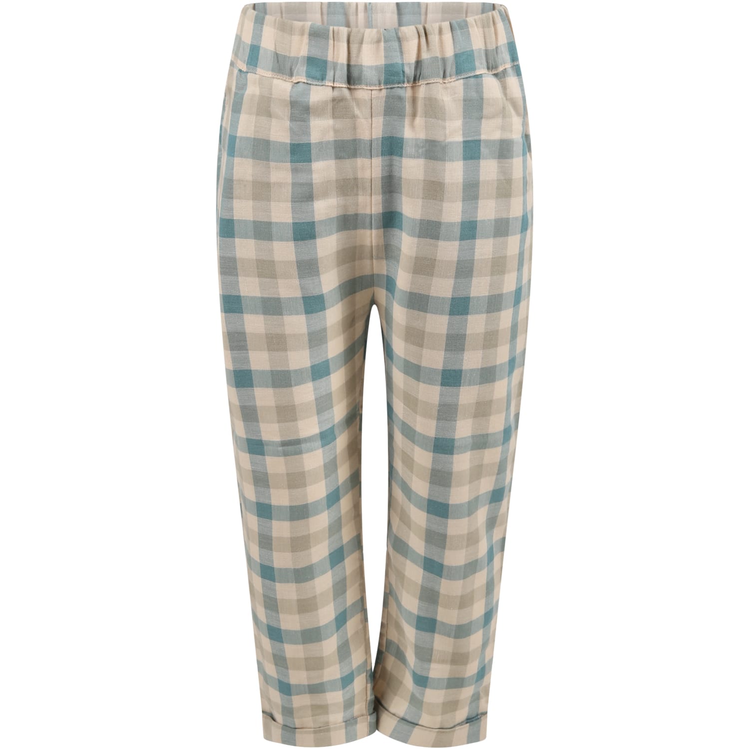 Coco Au Lait Multicolor Trousers For Girl With Patch Logo
