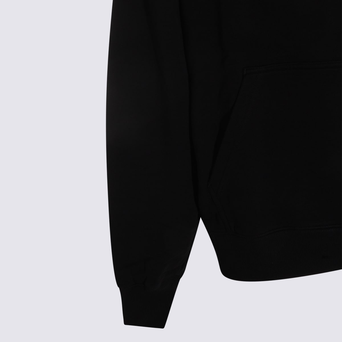 Off-white Hooded Sweatshirt Featuring Graphic Print In Black