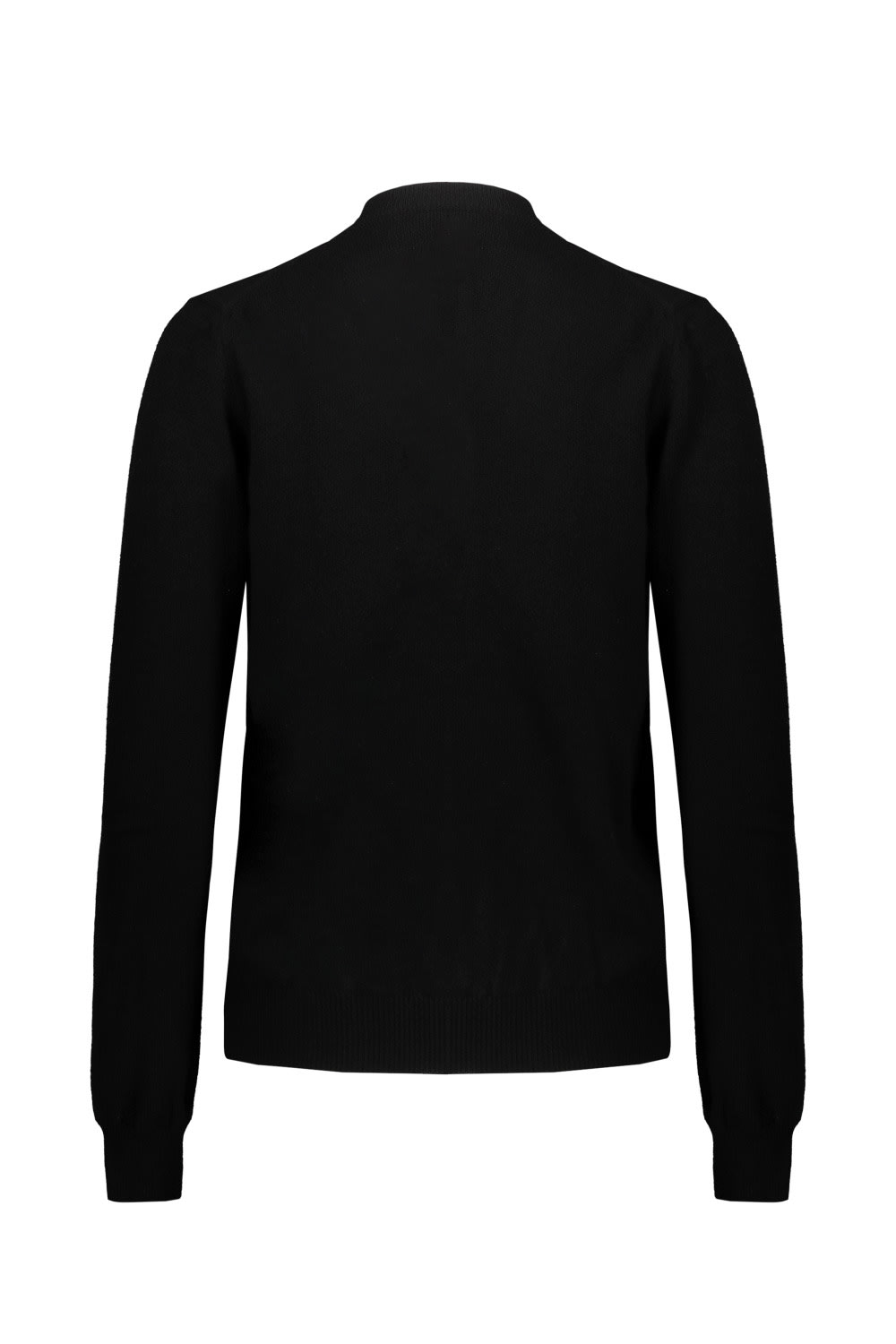 Shop Comme Des Garçons Play Black Cardigan With Red Pixelated Heart In Blk