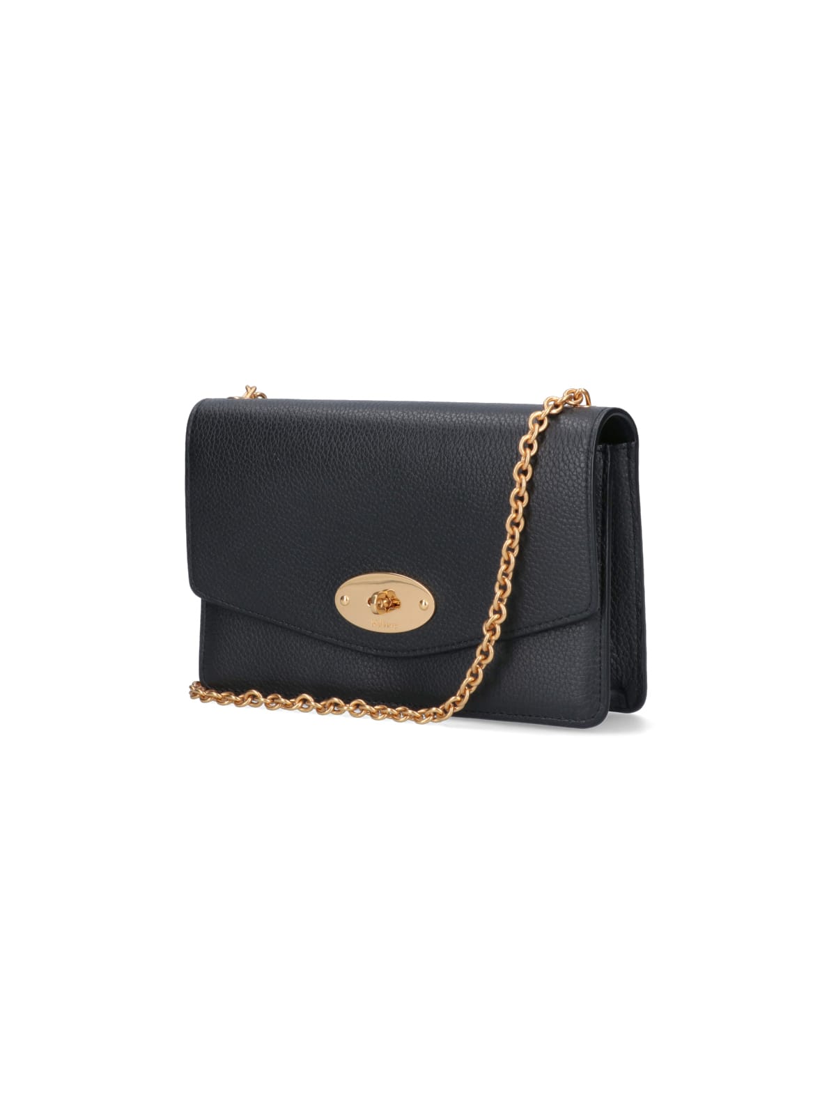 Shop Mulberry Darley Small Shoulder Bag In Black