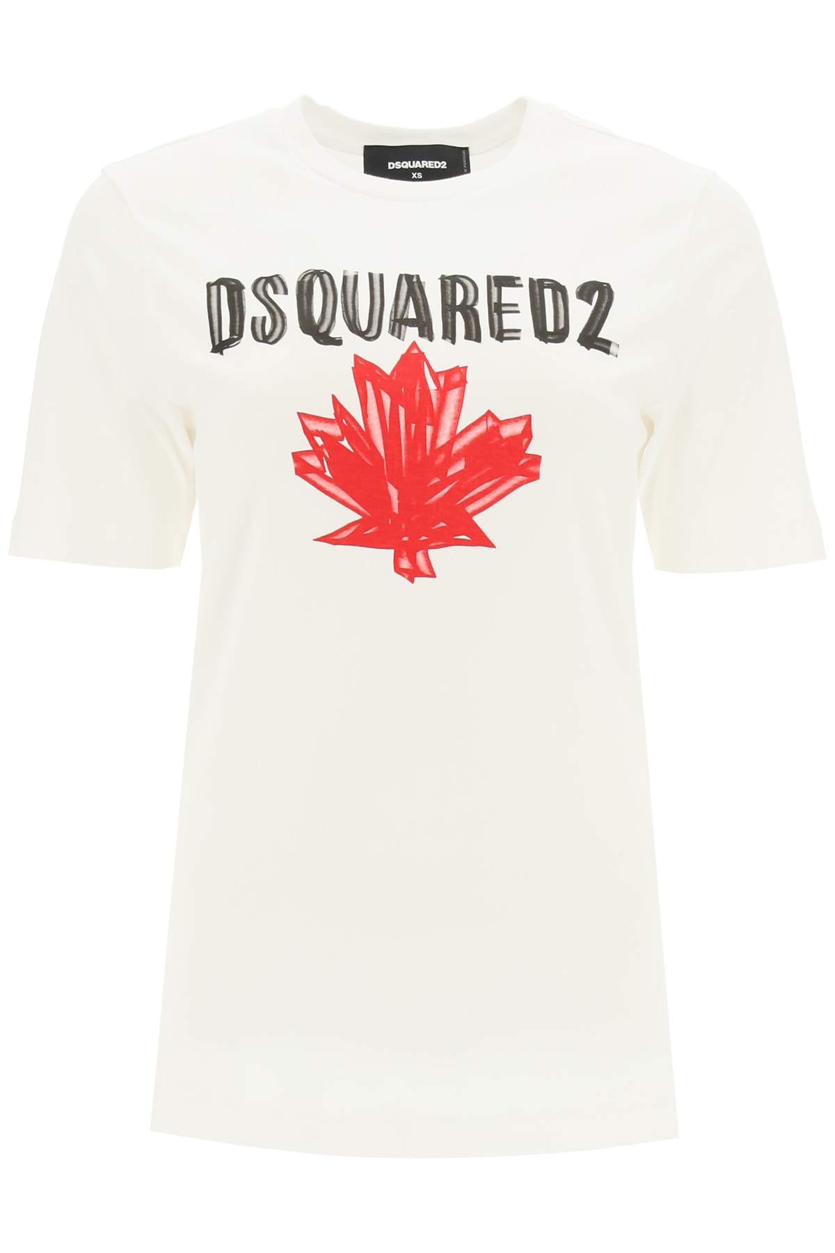 DSQUARED2 T-SHIRT WITH LOGO PRINT,S75GD0156 S22844100