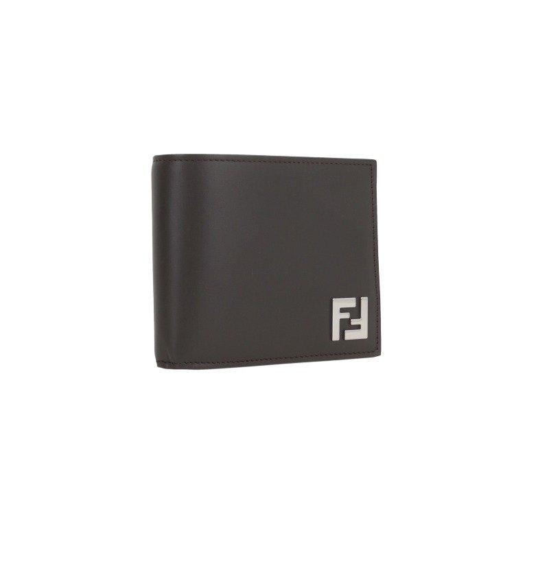 Shop Fendi Ff Bi-fold Wallet In Real Ebano Tbmr P