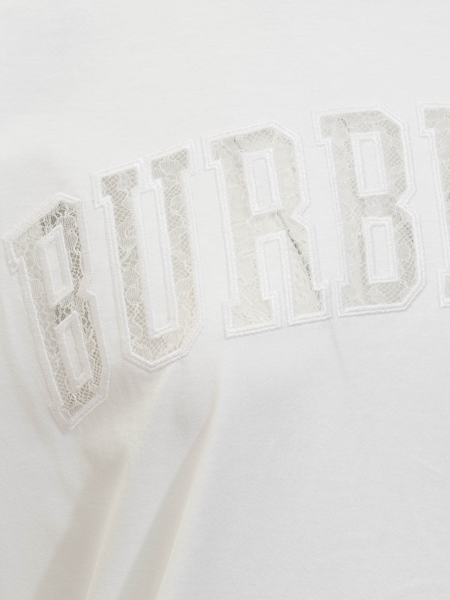 Shop Burberry Logo T-shirt In Optic White
