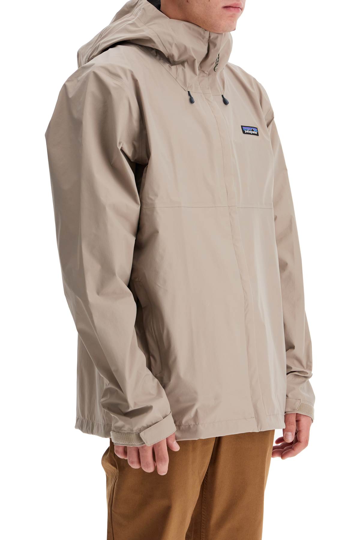 Shop Patagonia Torrentshell 3l Rain In Seabird Grey (beige)