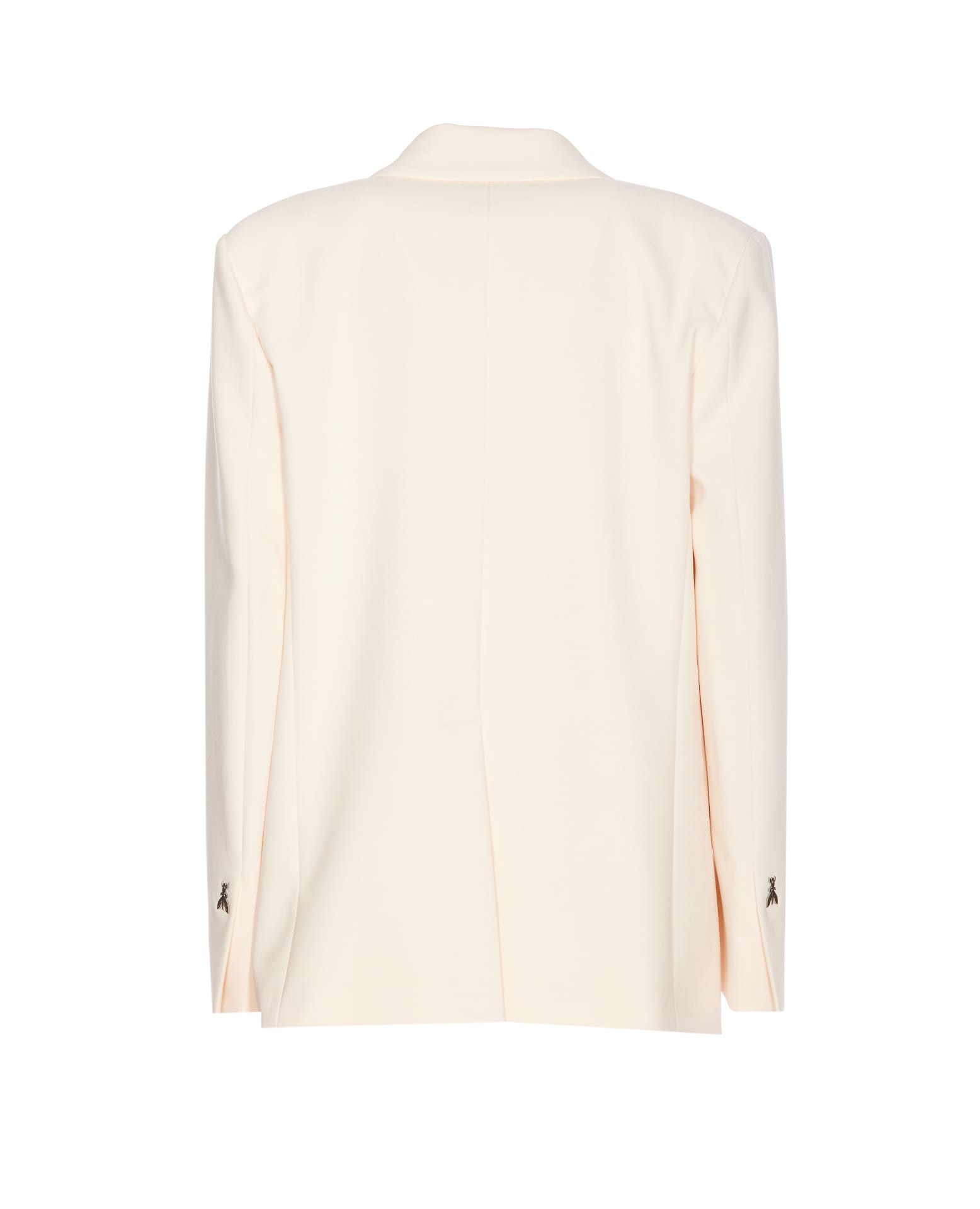 Shop Patrizia Pepe Twill Blazer Over 2 Buttons In White