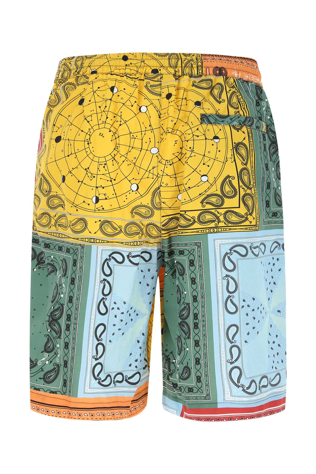 Marcelo Burlon County Of Milan Printed Nylon Bermuda Shorts In 2518