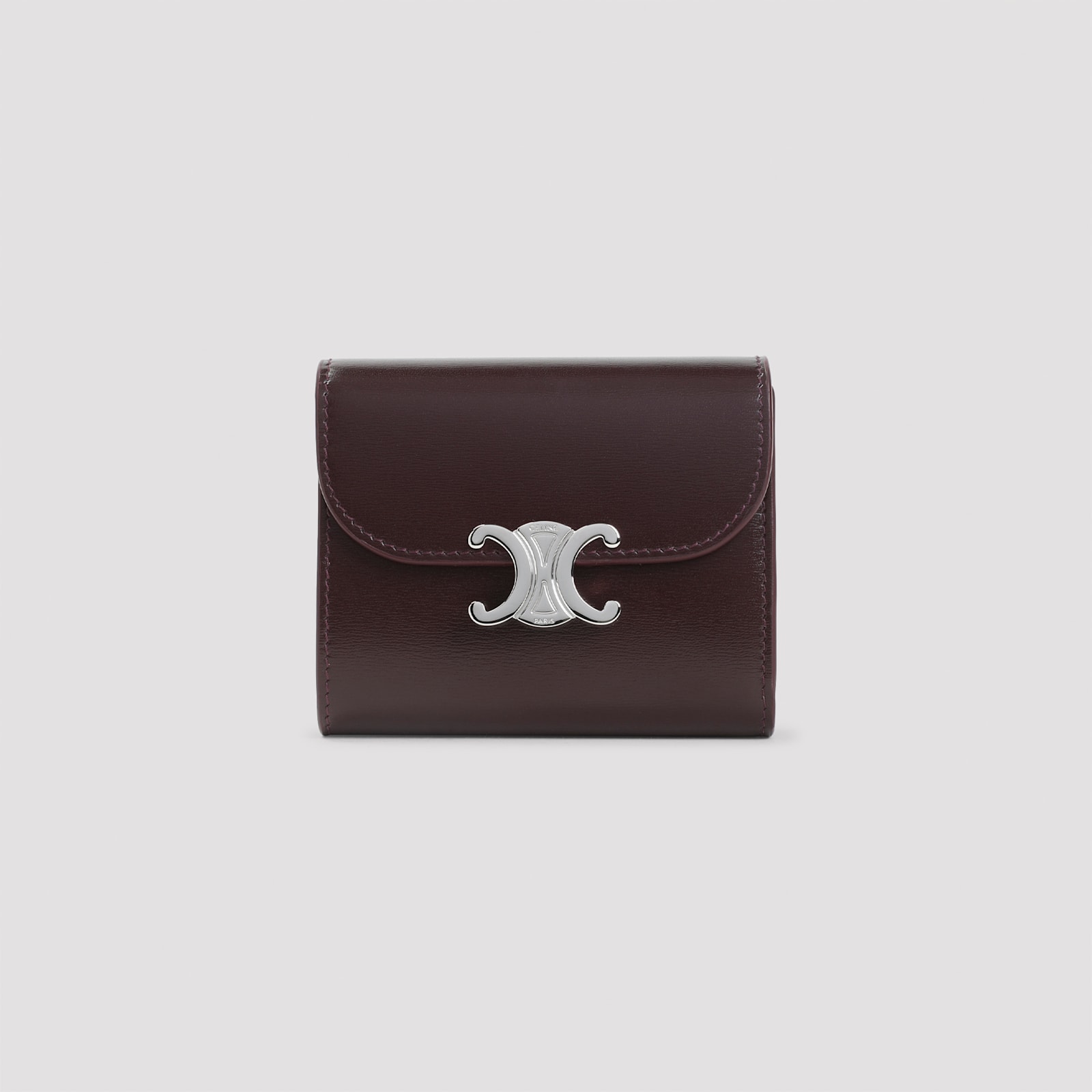 Celine Small Flap Wallet In Brown