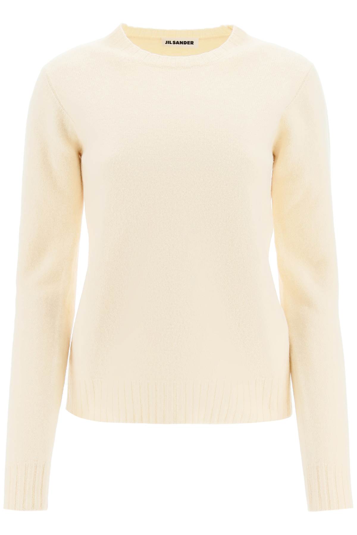 Jil Sander Ribbed-knit Cashmere Jumper In Ivory