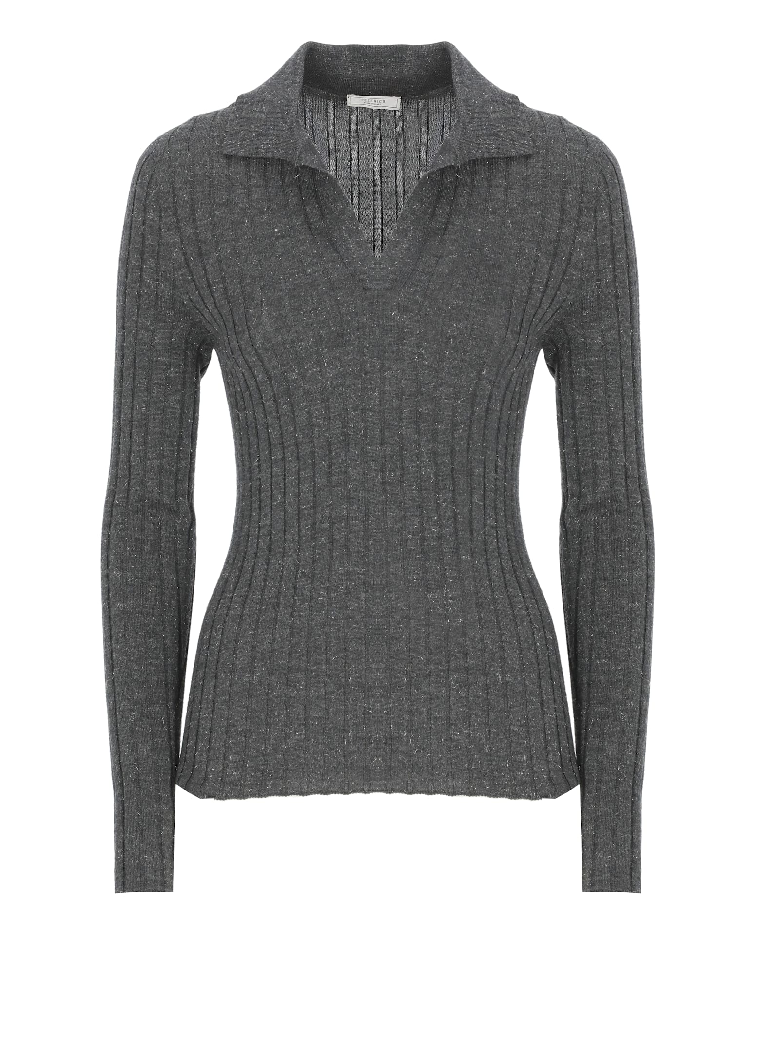 Peserico Wool Sweater In Gray