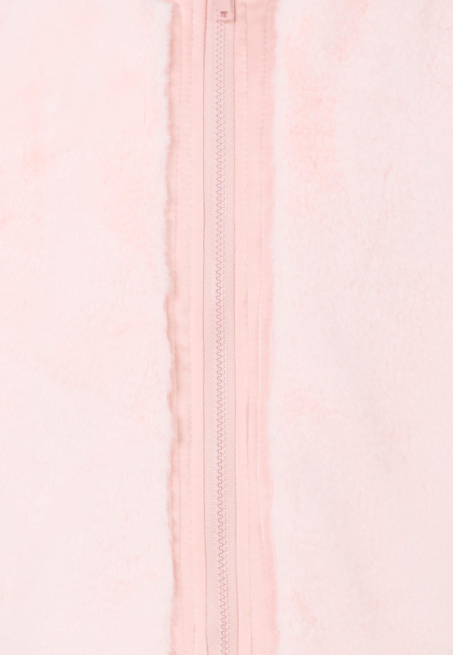 Molo Pink Faux Fur Coat For Girl In Purple