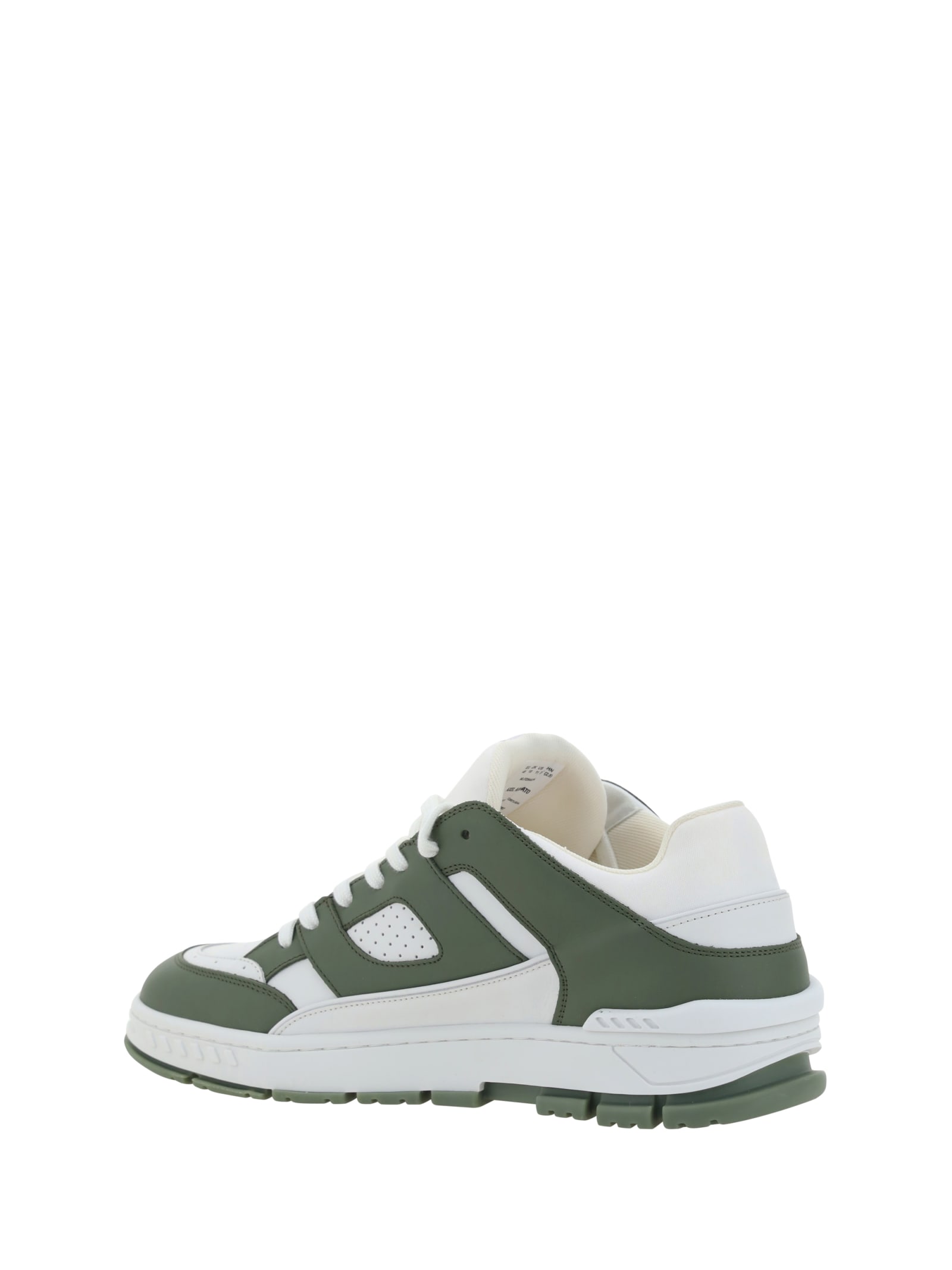 Shop Axel Arigato Area Sneakers In White/dk Green