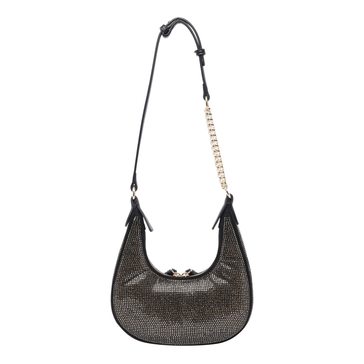 Shop Pinko Mini Brioche Hobo Bag In Black