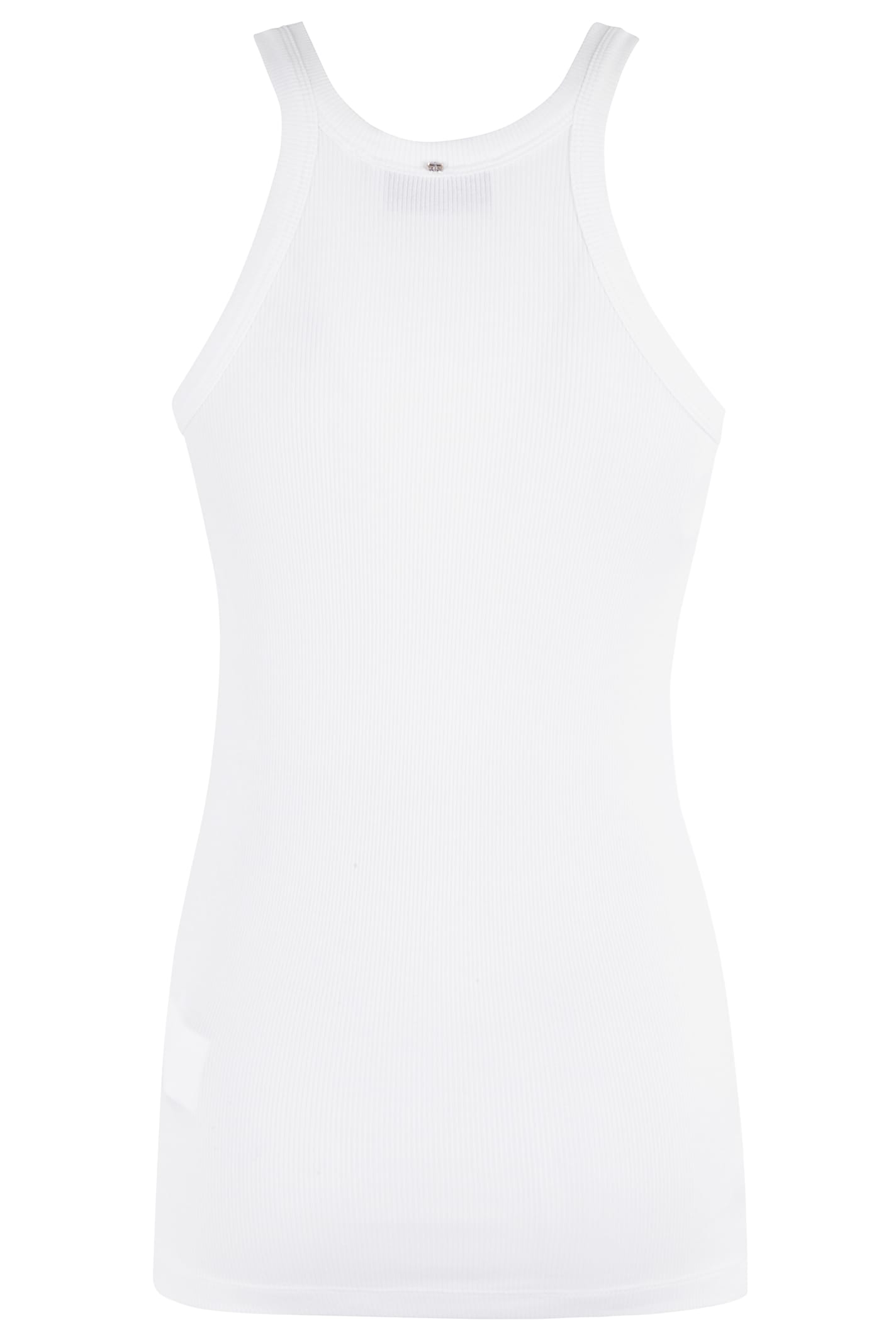 Sportmax Nastie Silk Cotton Tank Top Clothing In Bianco Ottico