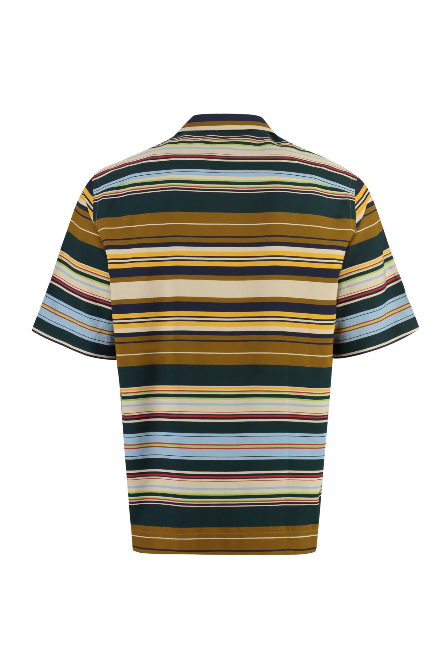 Shop Paul Smith Printed Short Sleeved Shirt In Multicolor