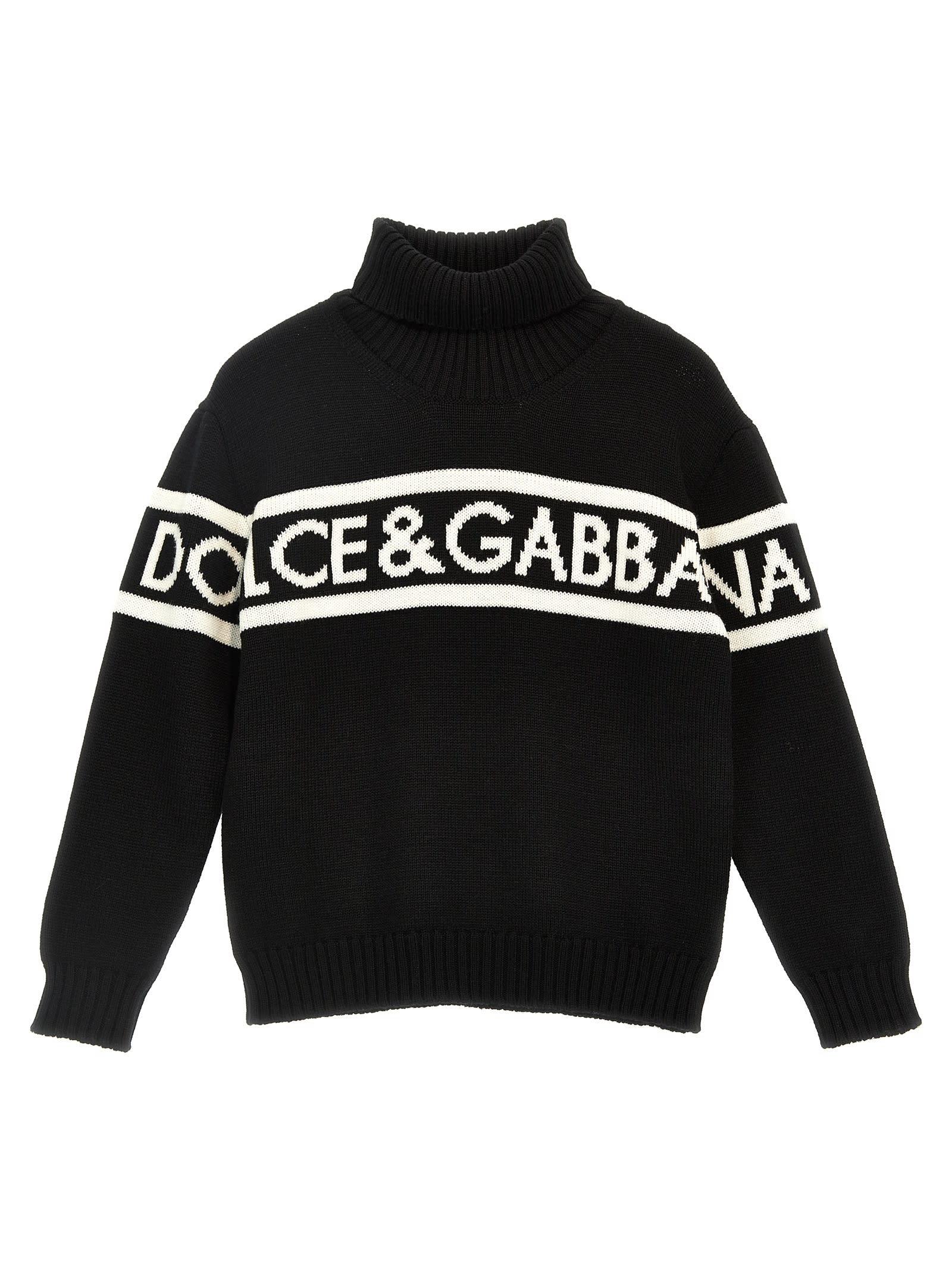 Dolce & Gabbana Kids' Logo Sweater In Multi