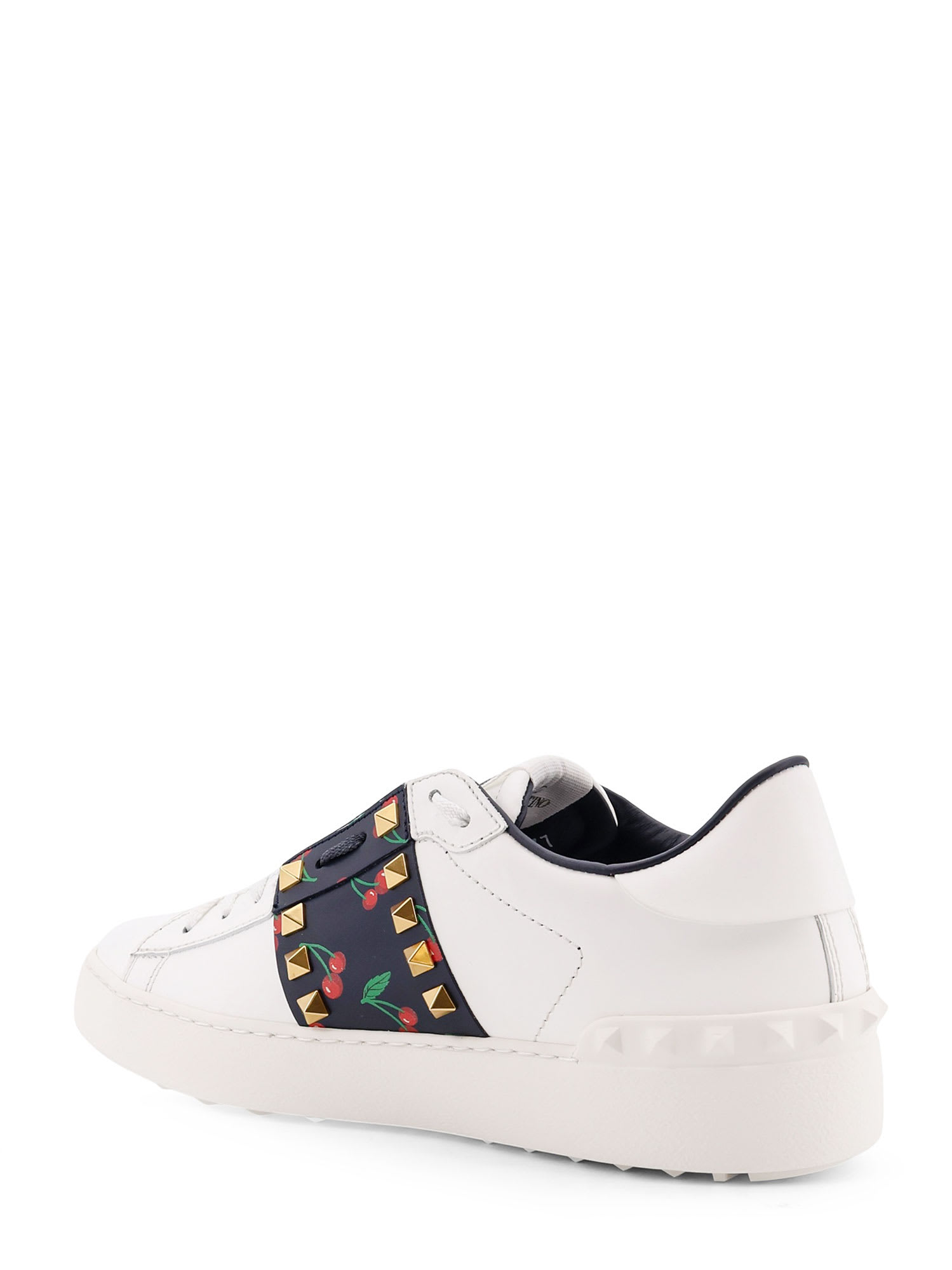Valentino Low-top Leather Sneakers Featuring Studs Detail