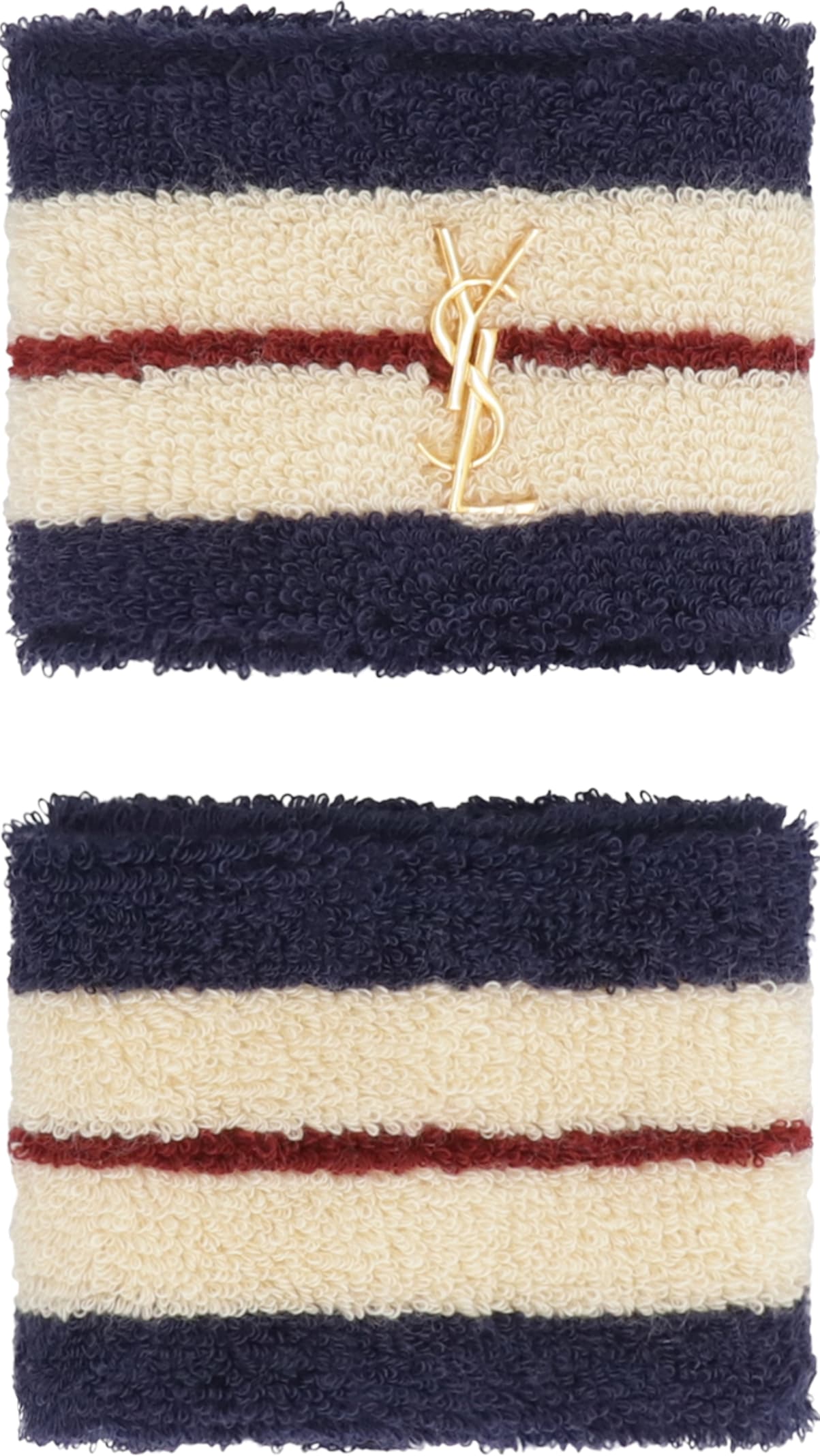 Saint Laurent Knitted Cuffs In White