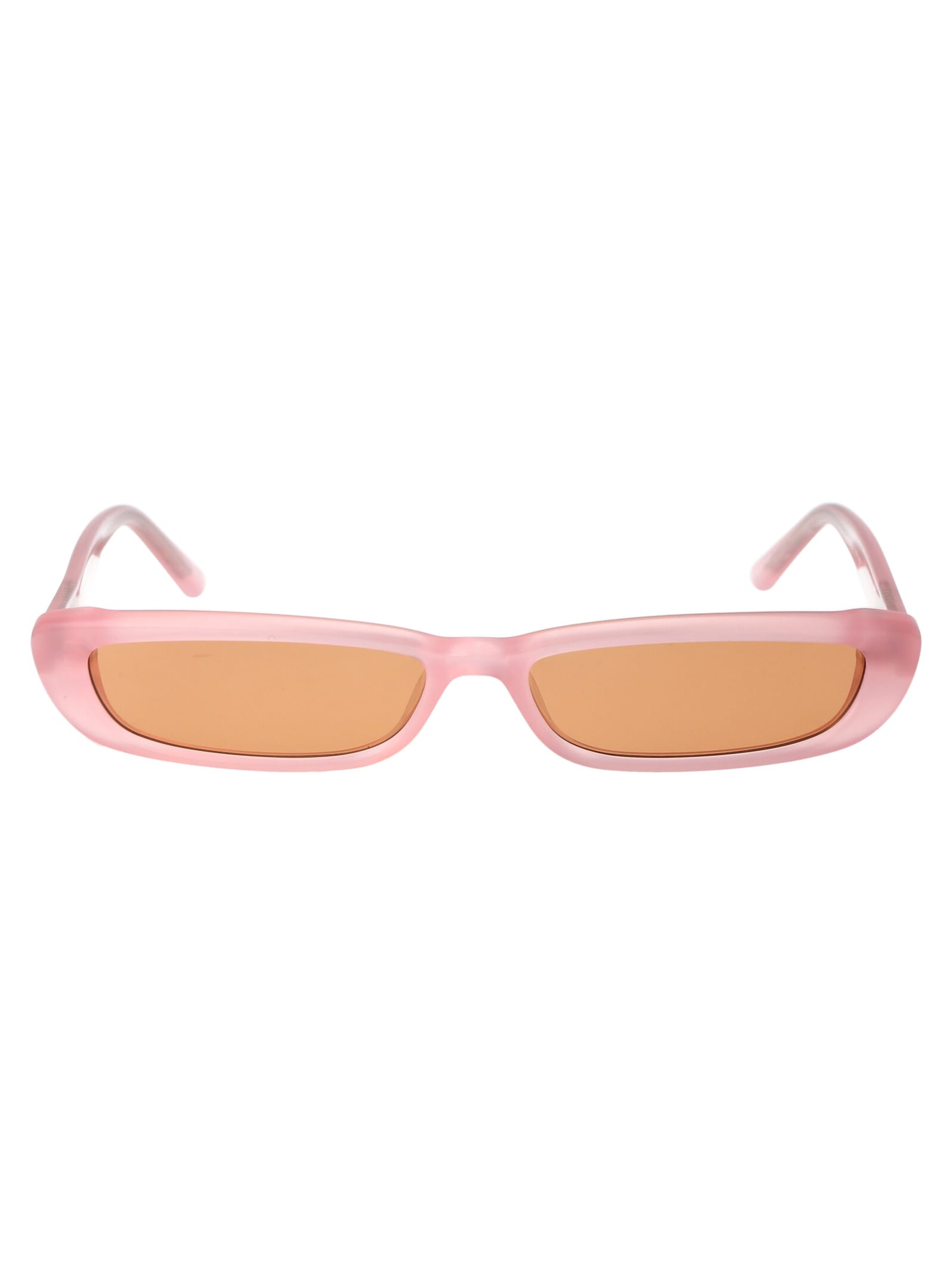 Shop Attico Thea Sunglasses In Pink/silver/pink