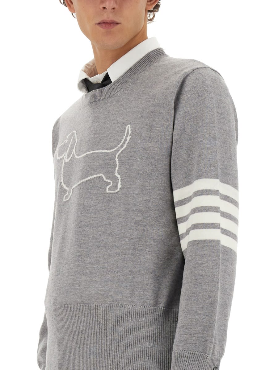 Shop Thom Browne Jersey Hector In Grey