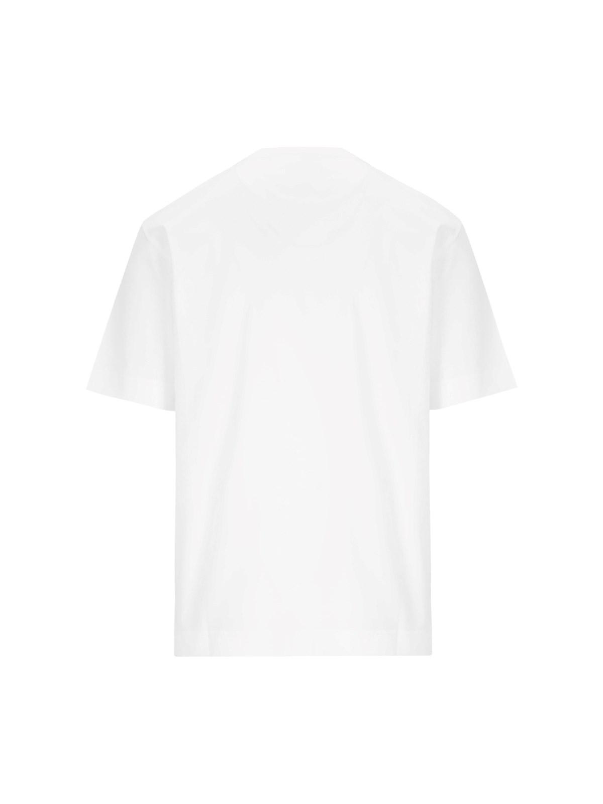 Shop Fendi Logo T-shirt In White