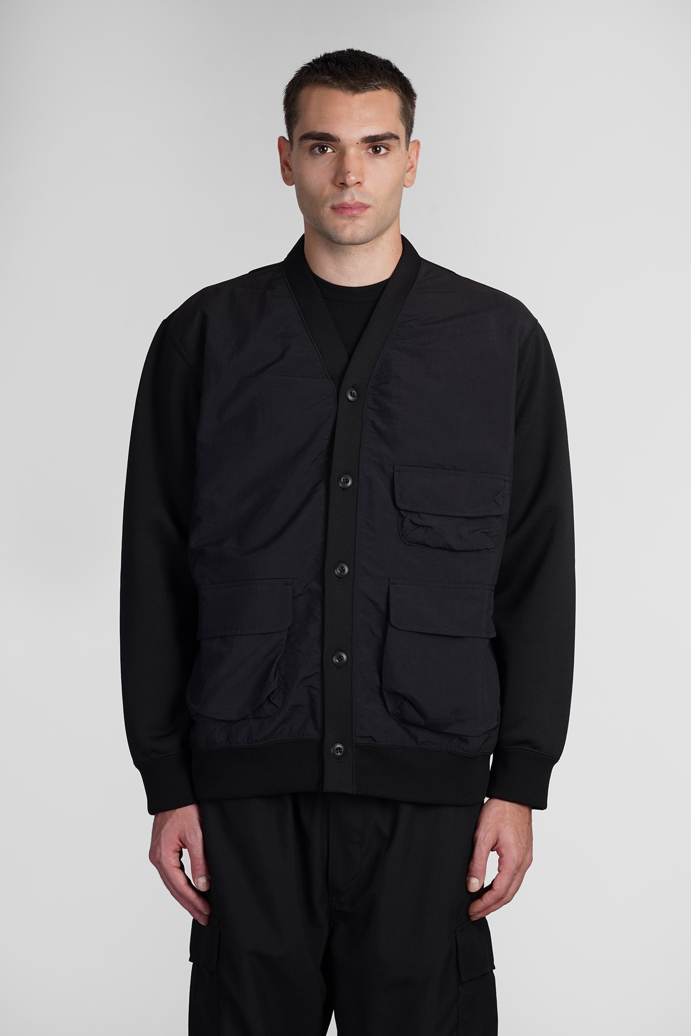 Shop Comme Des Garçons Homme Deux Cardigan In Black Cotton