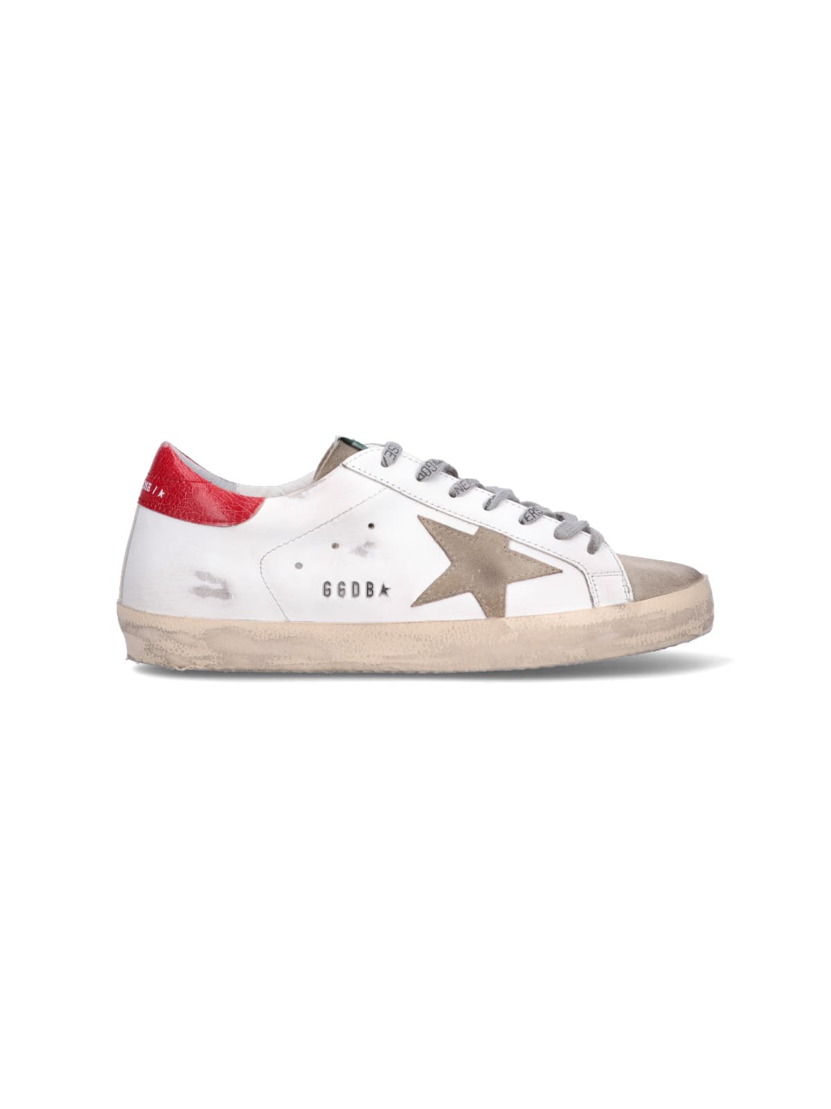 Shop Golden Goose Super-star Sneakers In White