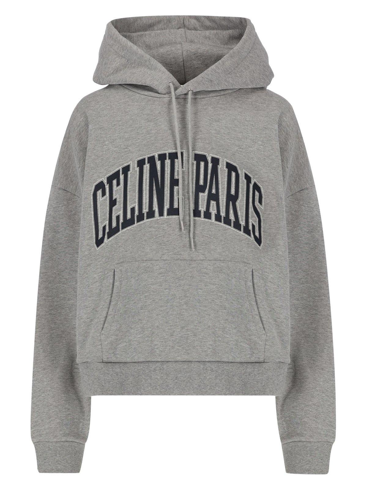 Logo Printed Drawstring Hoodie